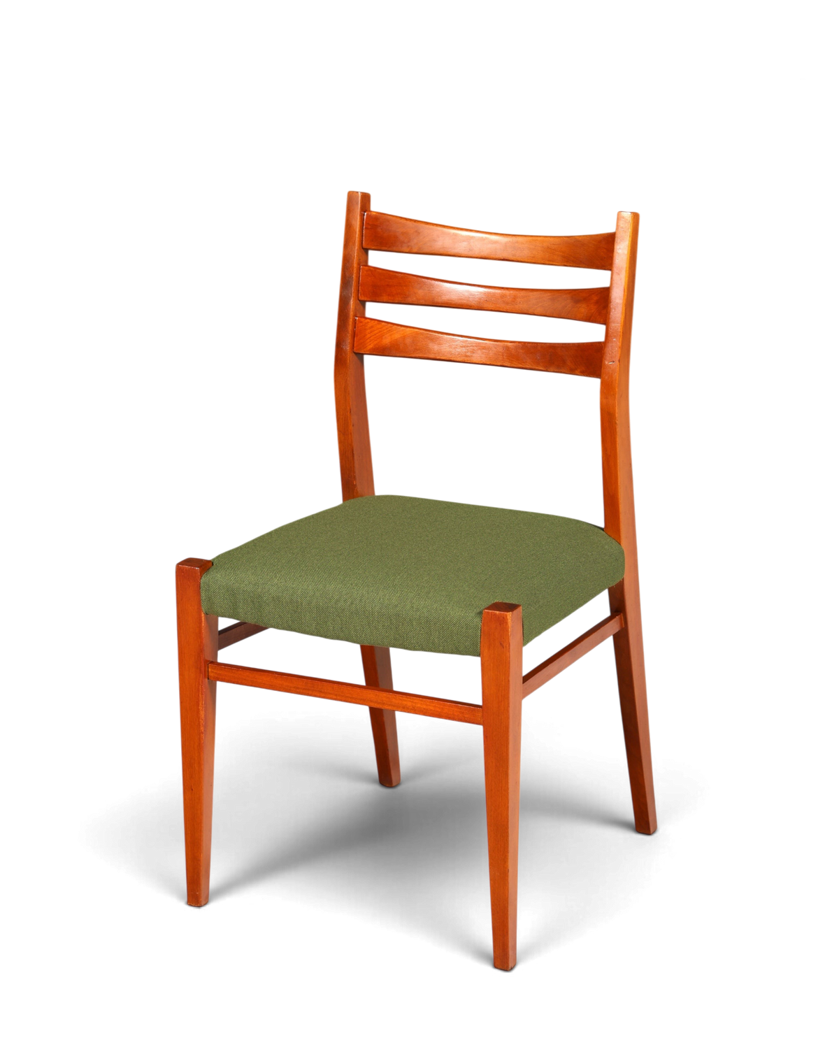 4x Mid Century Teak Holz Stühle Made in Denmark Retro Stuhlset Danish Design Vintage Küchenstühle