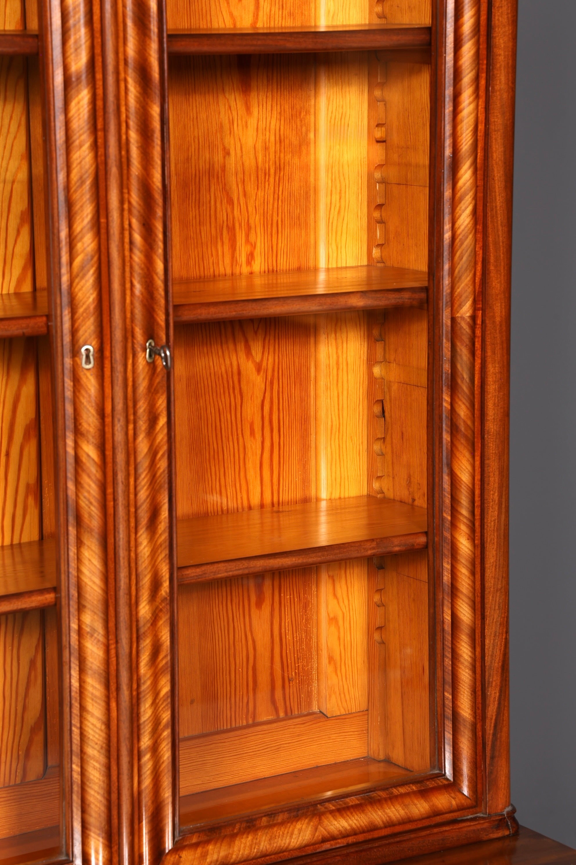 G405 Finish cm Traumhafte Louis Philippe Vitrine Antik Biedermeier Schrank echt Holz um 1880 (Kopie)