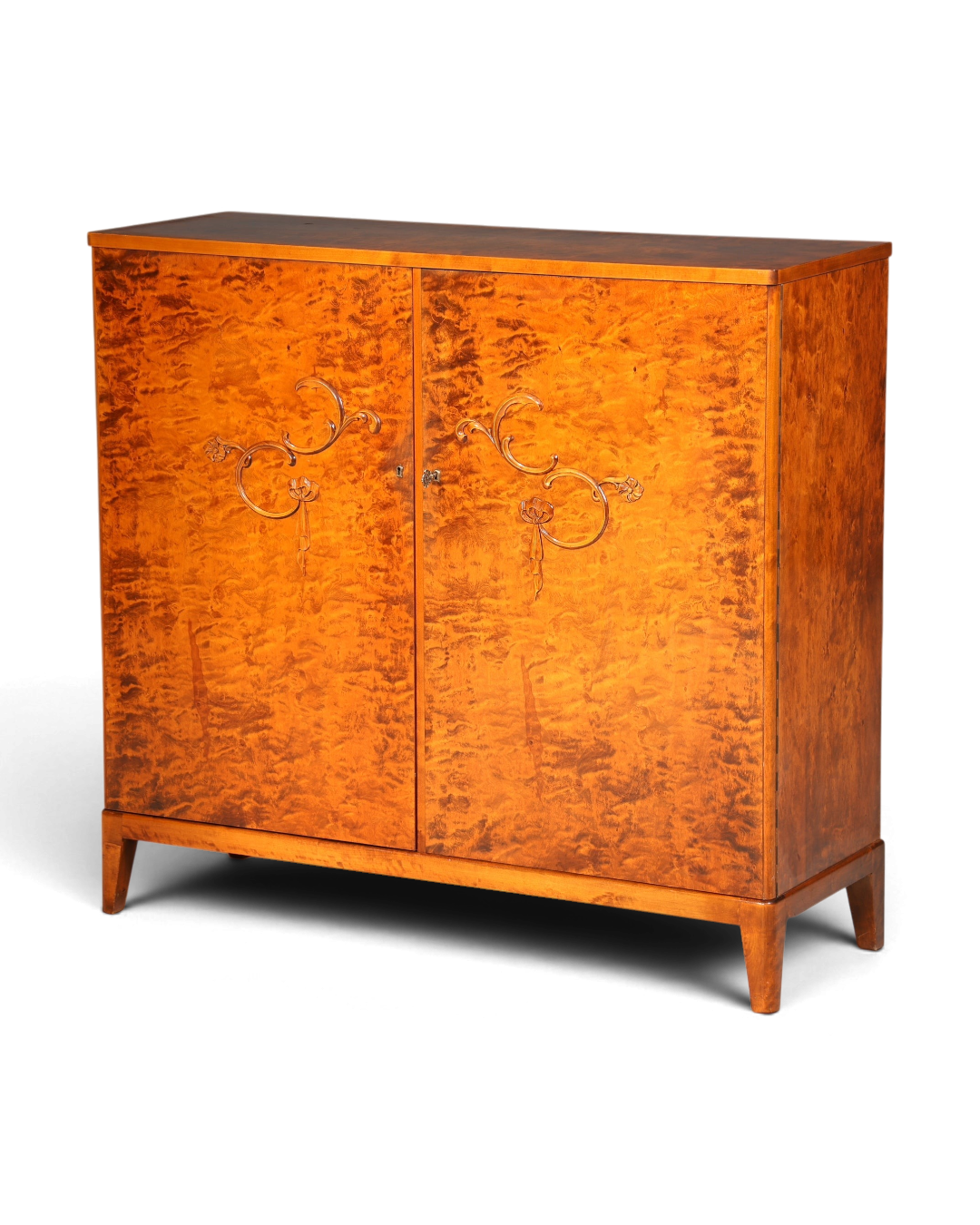 E897 Finish Stilvoller Original Art Deco Schrank Vertiko Kleiderschrank um 1940