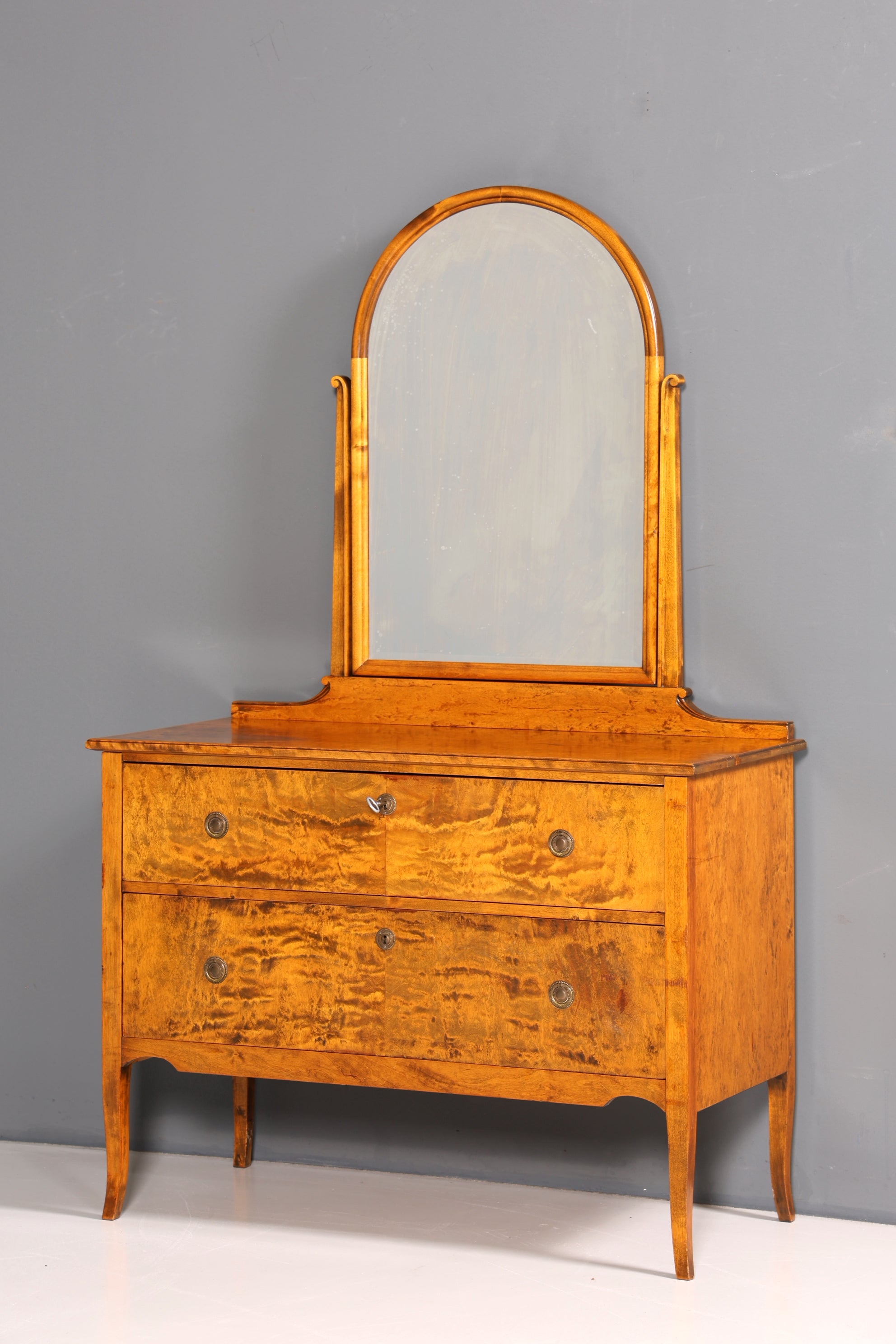 Wunderschöne Art Deco Stil Kommode um 1940 Spiegel Sideboard Schubladenkommode