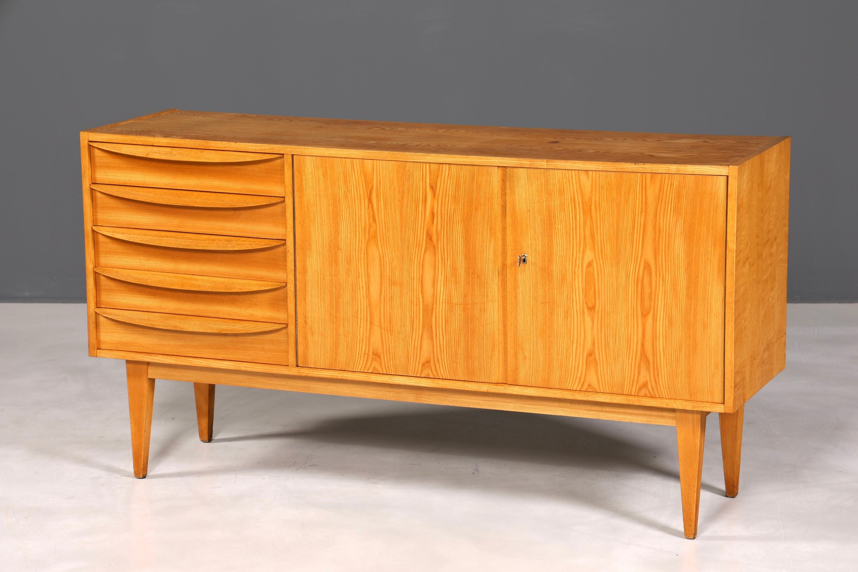 F892 Finish cm Wunderschönes Mid Century Sideboard Vintage TV Kommode 60s Schrank