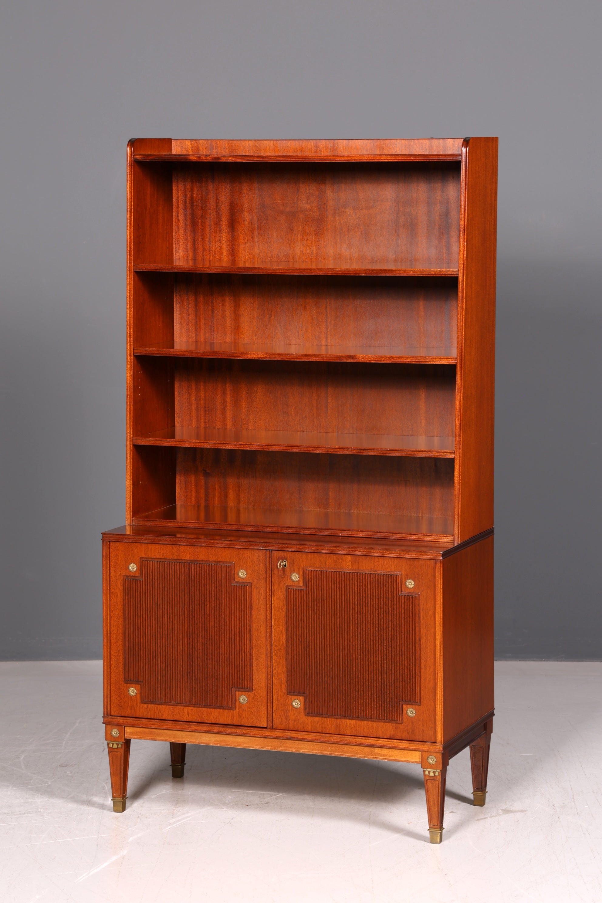 Wunderschönes Regal im Gustavianischen Stil Bücherregal Schrank Highboard Vintage Echt Holz Antik