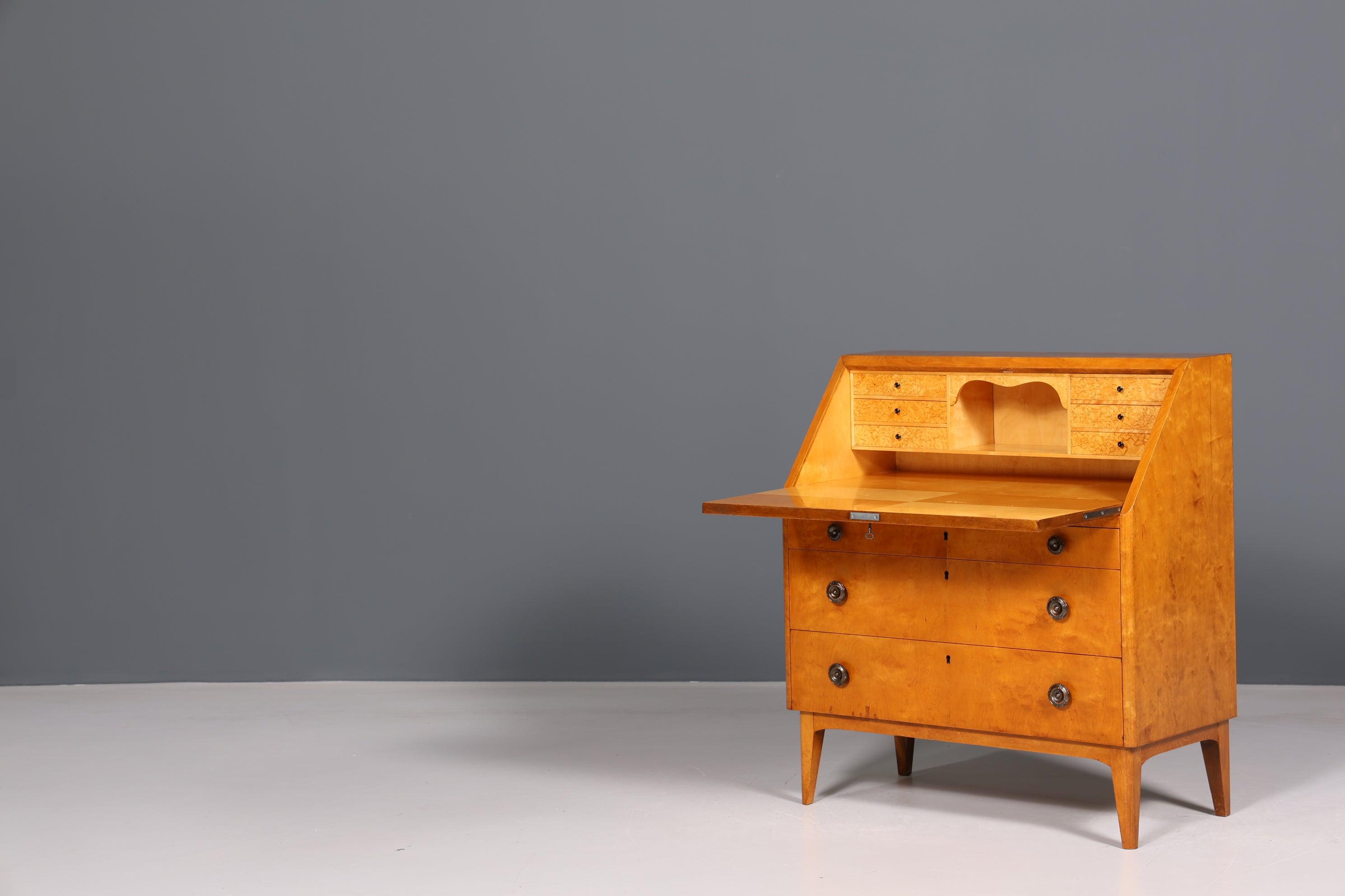 Wunderschöner Sekretär im Biedermeier Stil um 1940 Schreibmöbel echt Holz Office Kommode Schreibtisch