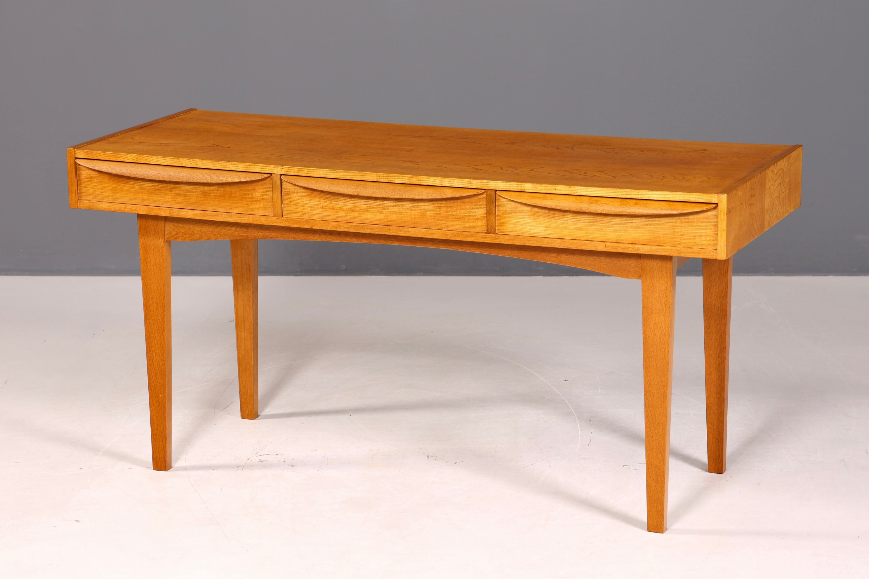 Original Hellerau Schreibtisch Modell 602 Mid Century Franz Ehrlich Design Bürotisch Vintage Desk
