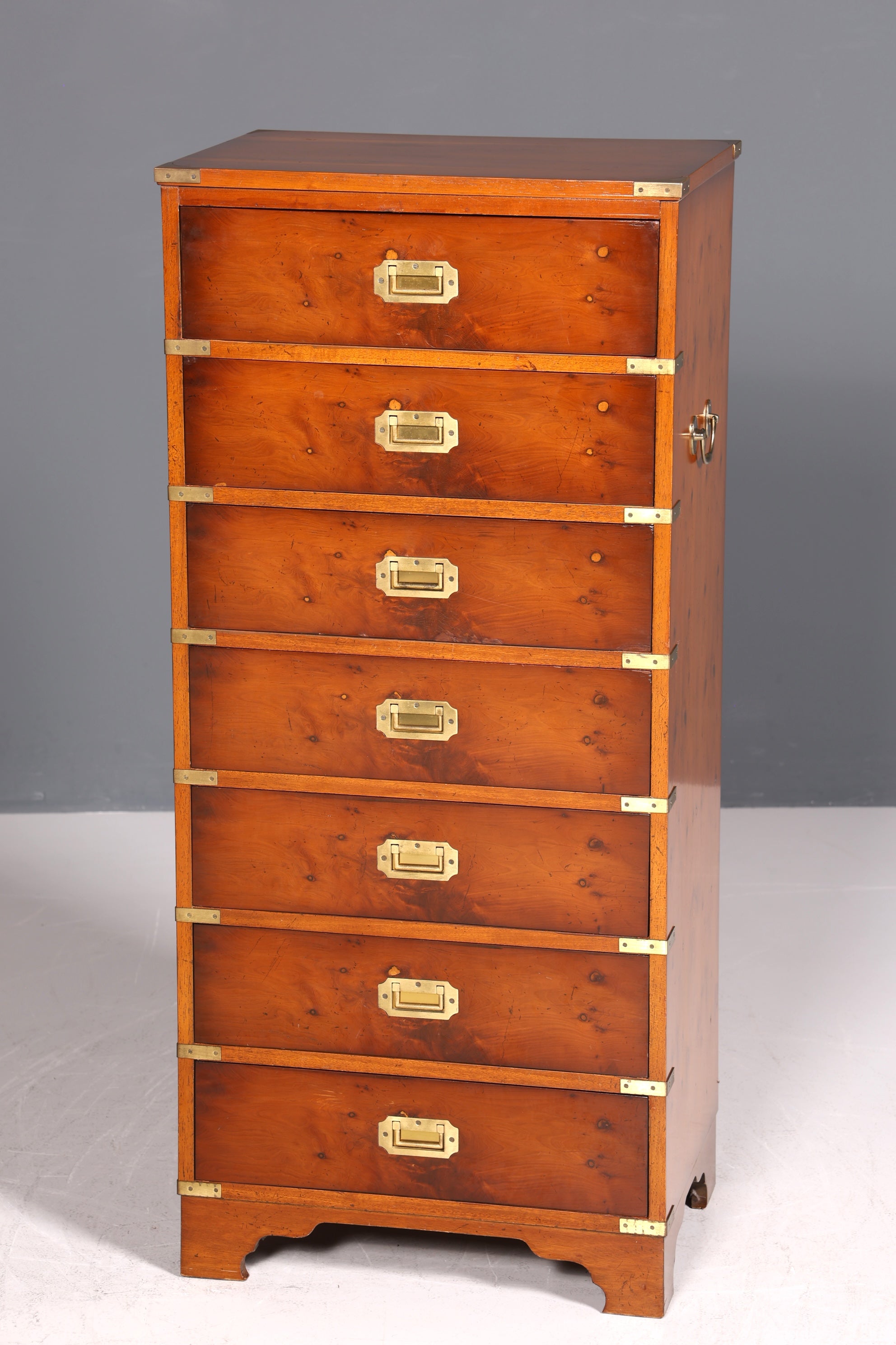 Wunderschöne Maritime Kommode Englisch Vertiko Military Chest Schrank Schubladenkommode