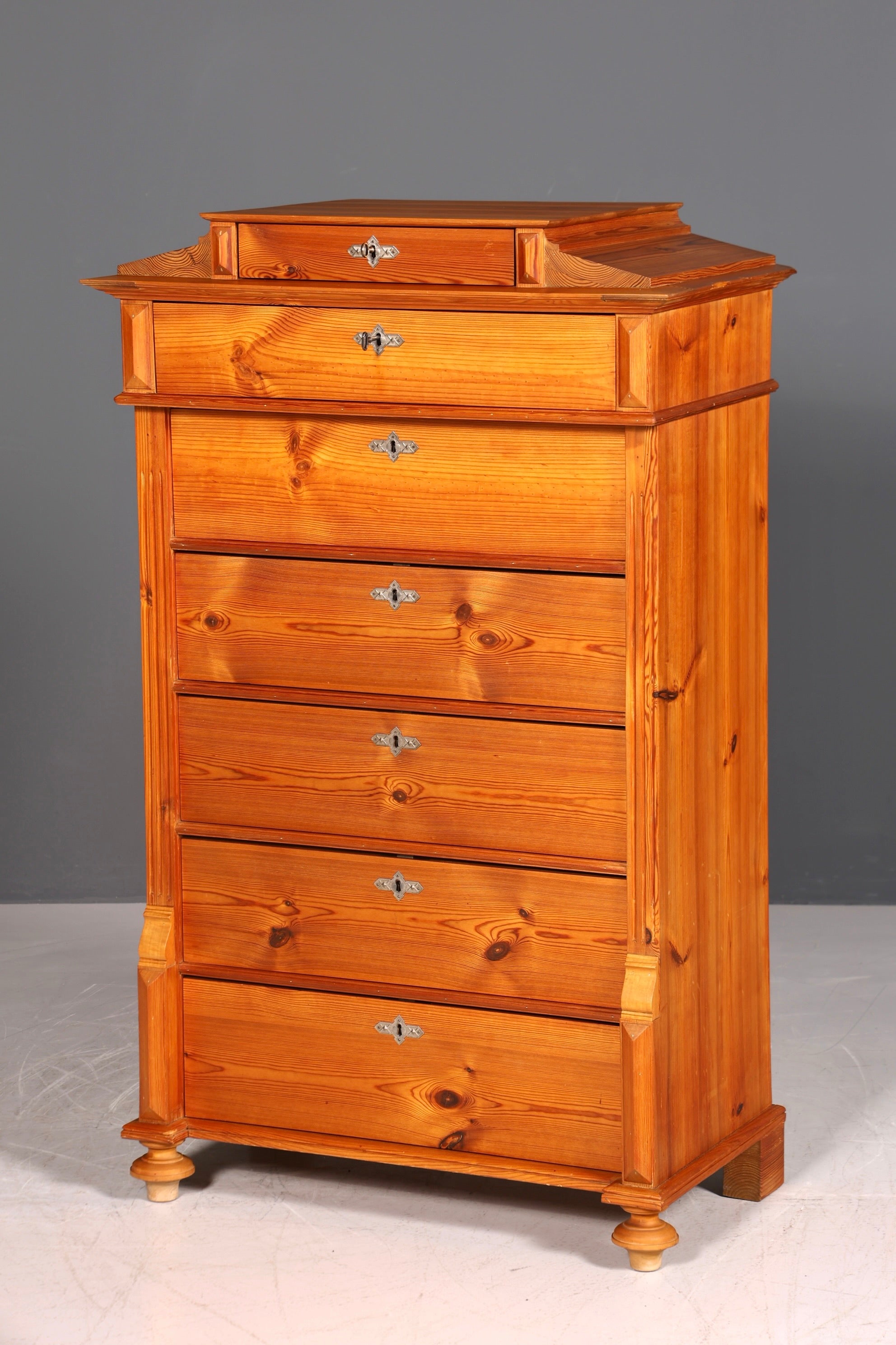 Wunderschöne Gründerzeit Kommode Antik Weichholz Jugendstil Vertiko Chiffoniere Schubladenkommode