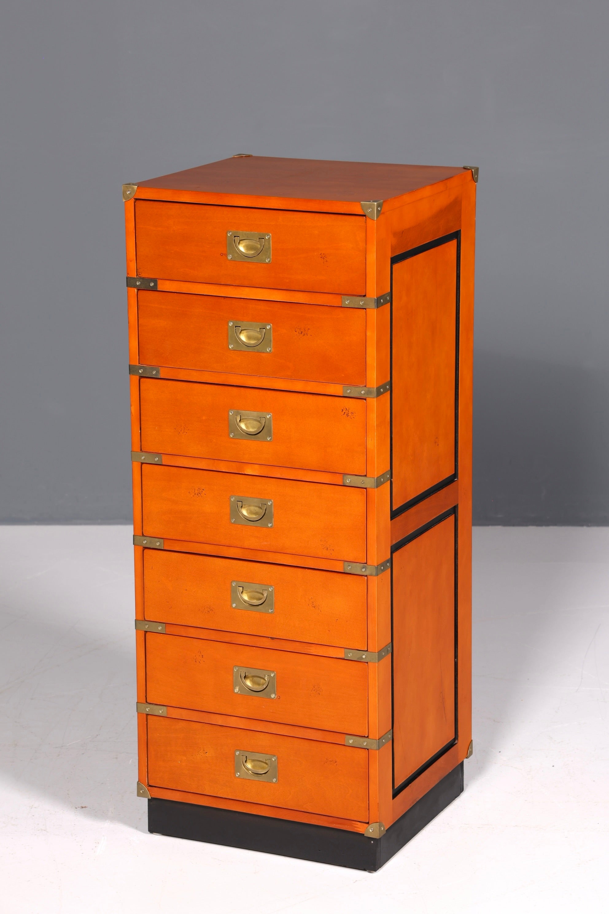 Wunderschöne Maritime Kommode Englisch Vertiko Military Chest Schrank Schubladenkommode