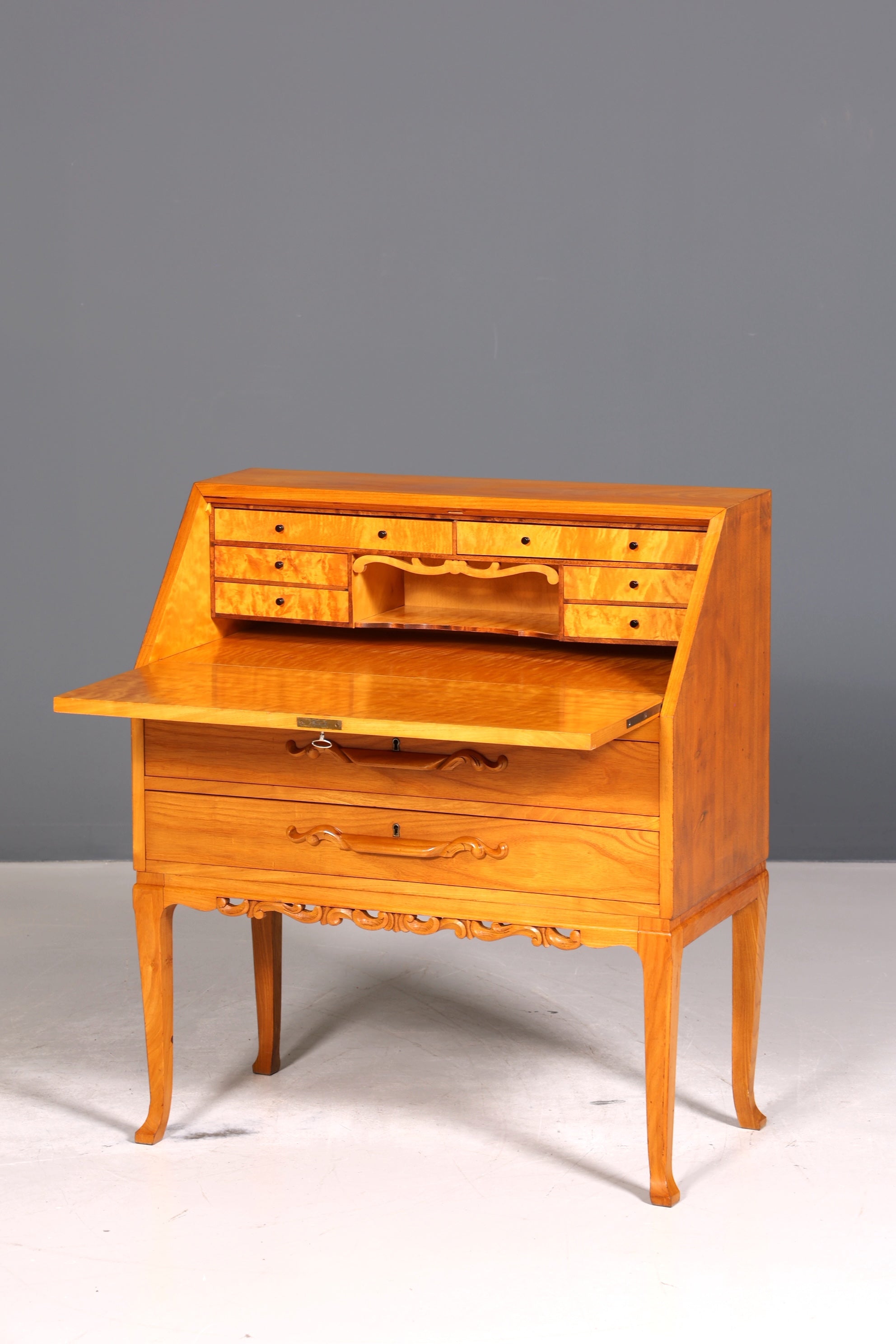 Wunderschöner Sekretär um 1930 Büro Kommode Schreibkommode Kirschholz Schreibtisch