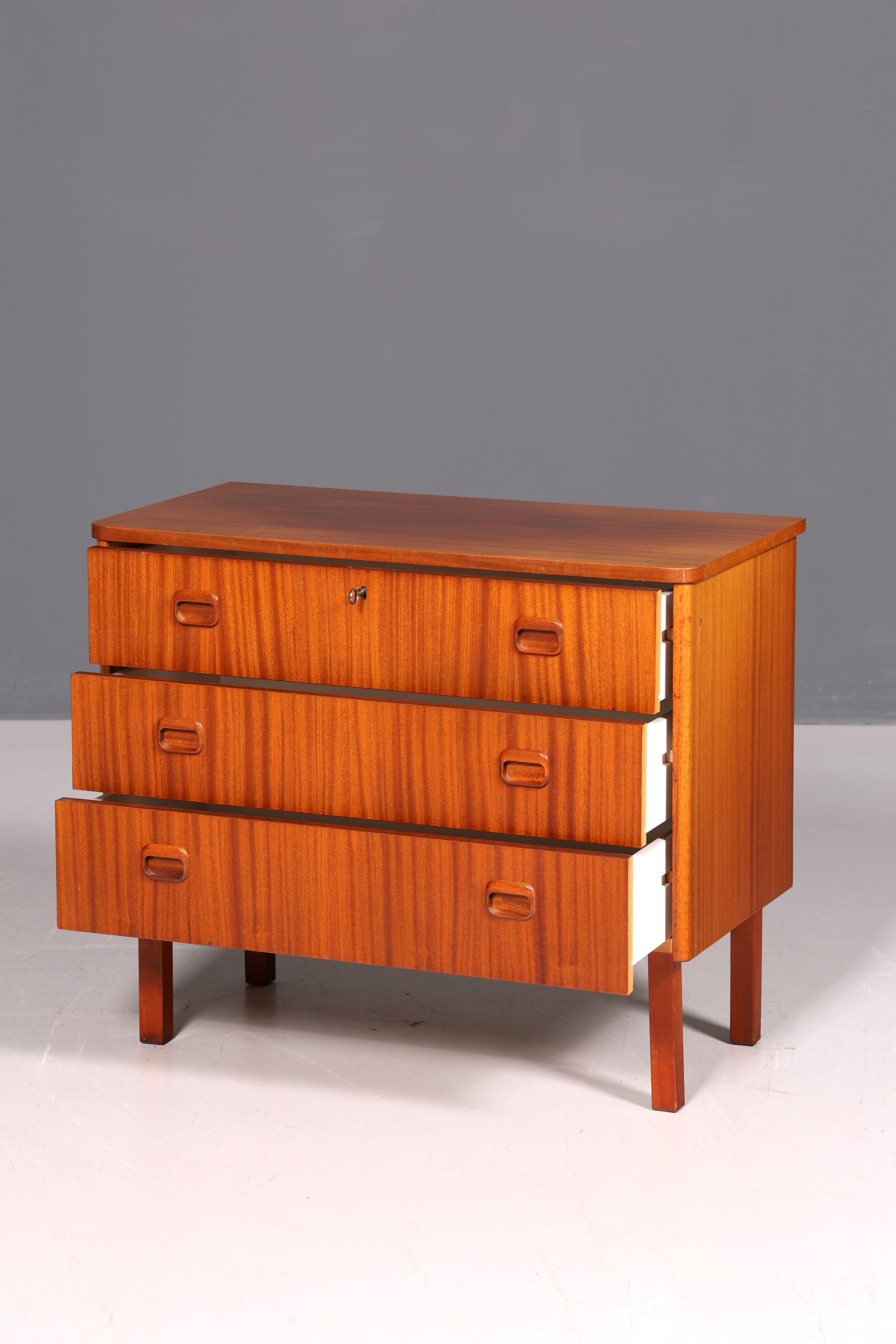 Wunderschöne Mid Century Kommode echt Holz Sideboard Danish Design Vintage Schubladenkommode 60s