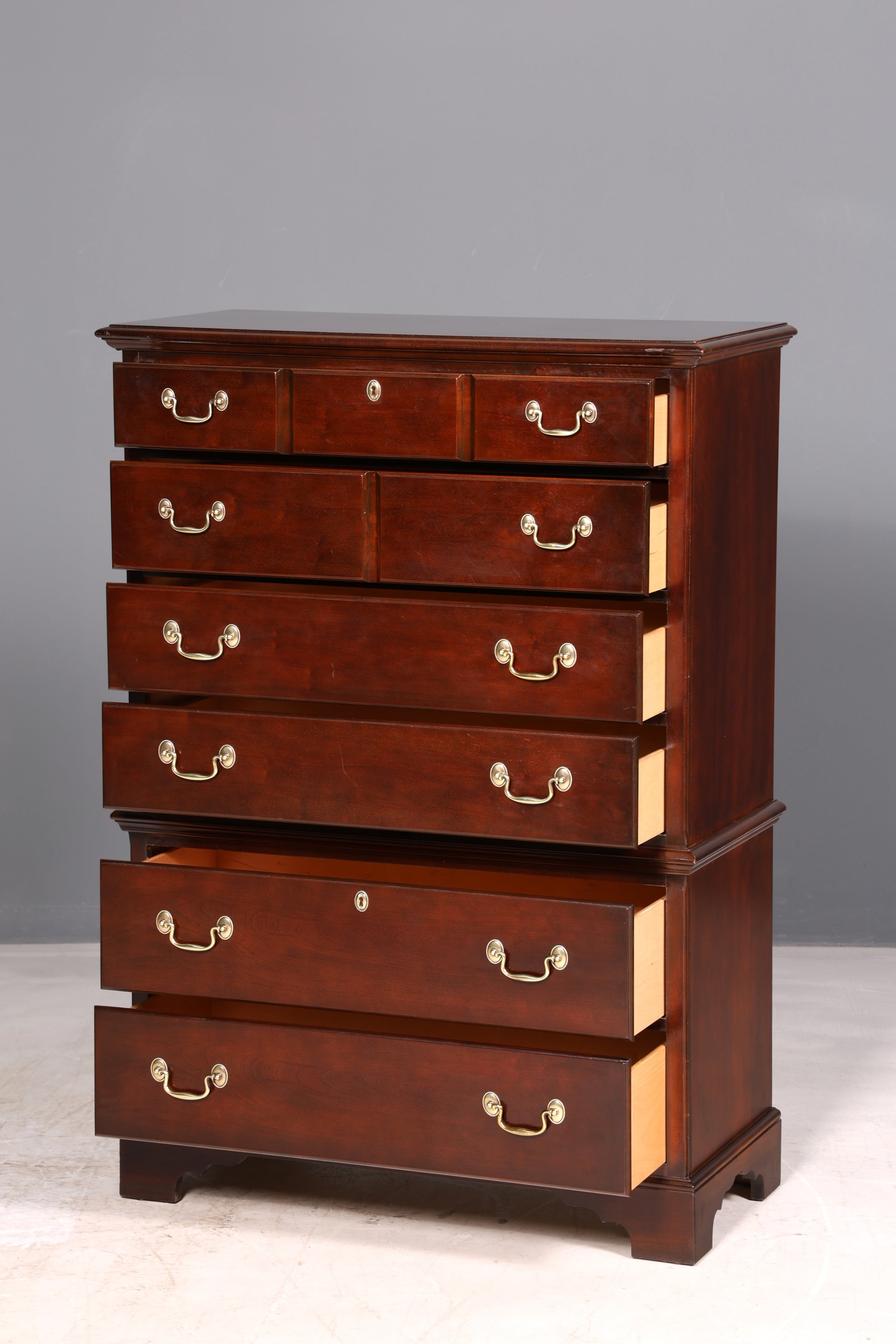 Edles Drexel Heritage Vertiko Kommode Antik Stil USA Schrank Schubladenkommode Chiffoniere Wäschekommode