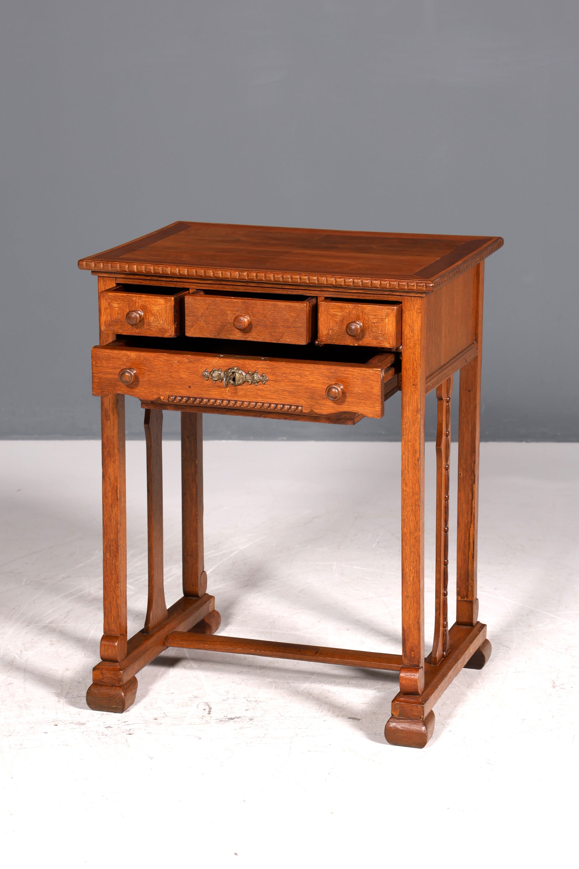 Dreamlike Gründerzeit side table, antique Art Nouveau chest of drawers circa 1880