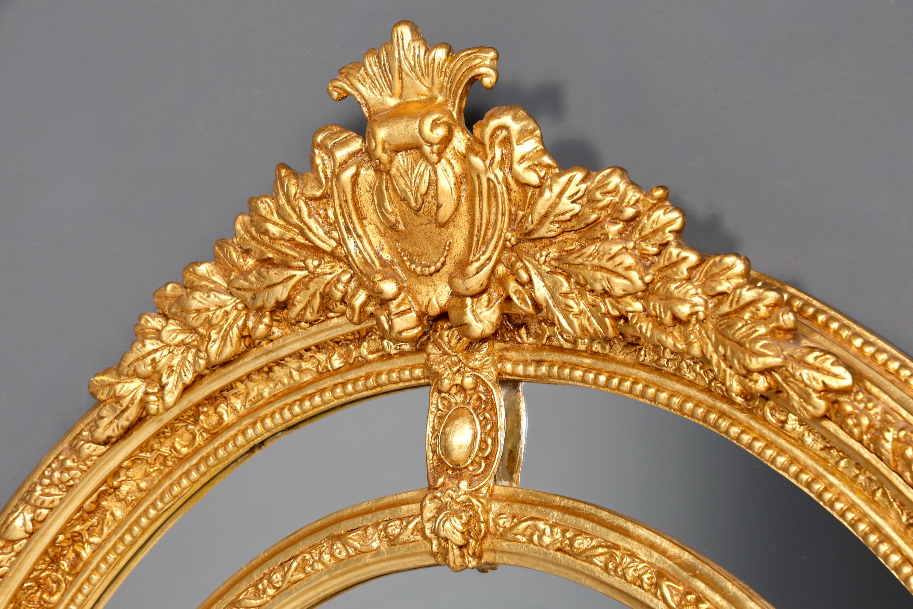 Beeindruckender XXL Prunk Barock Stil Standspiegel Antik Stil Gold Ornament Flurspiegel Spiegel Standspiegel