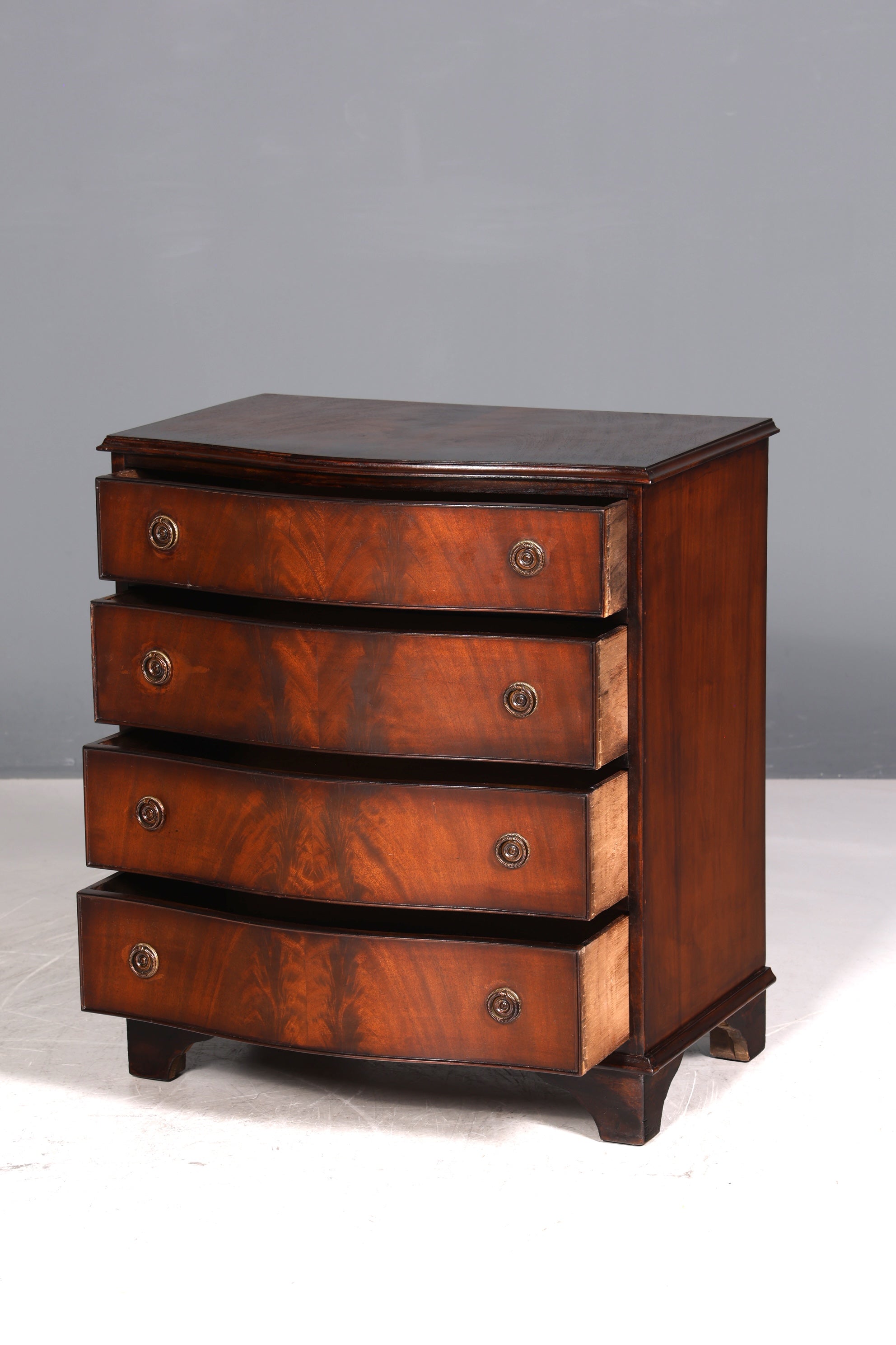 Wunderschöne Englische Kommode Holz TV Schrank Mahagoni Antik Sideboard Schubladenkommode