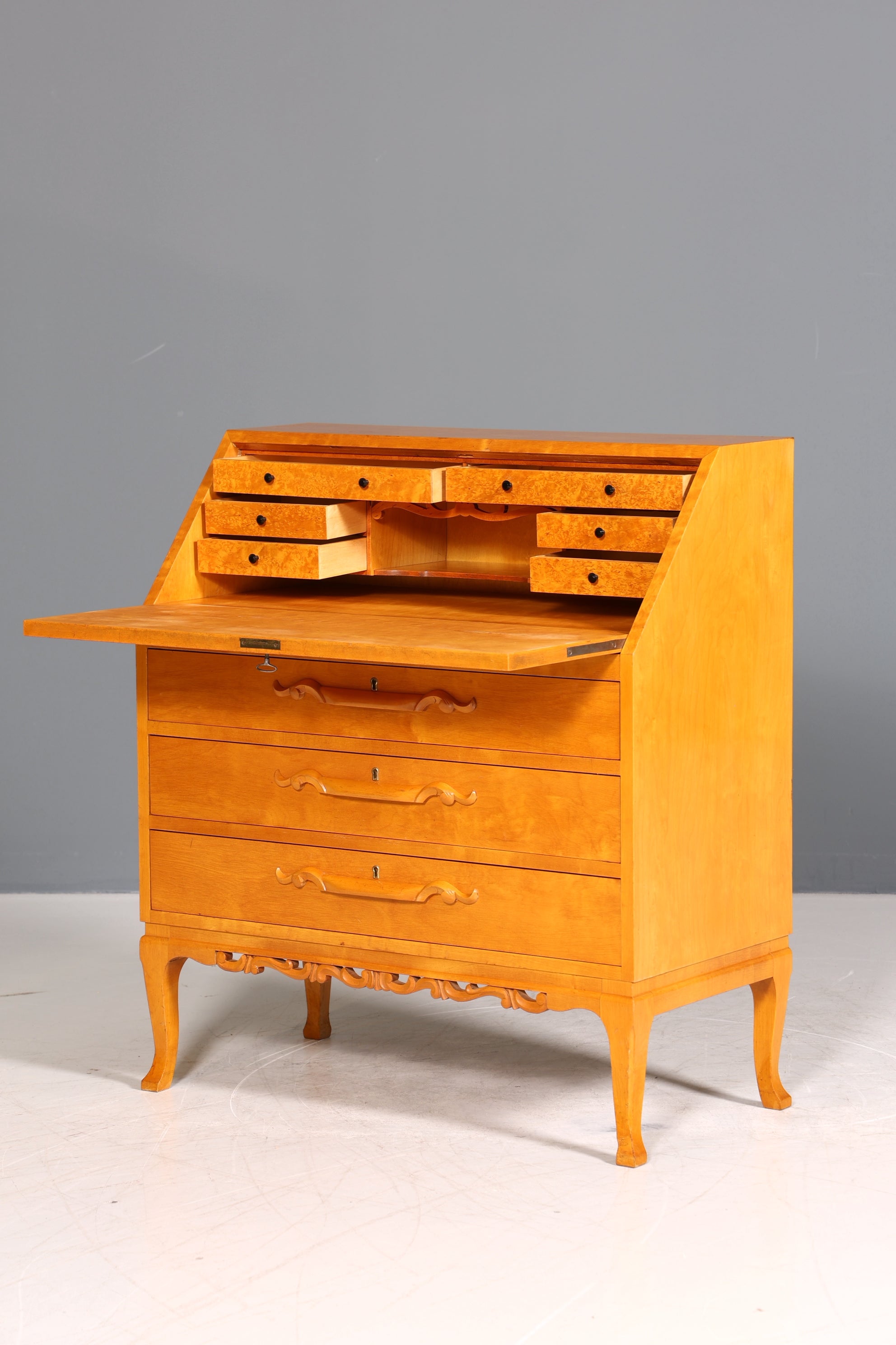 Traumhafter Sekretär um 1930 Büro Kommode Echt Holz Schreibtisch Schreibkommode Antik Stil