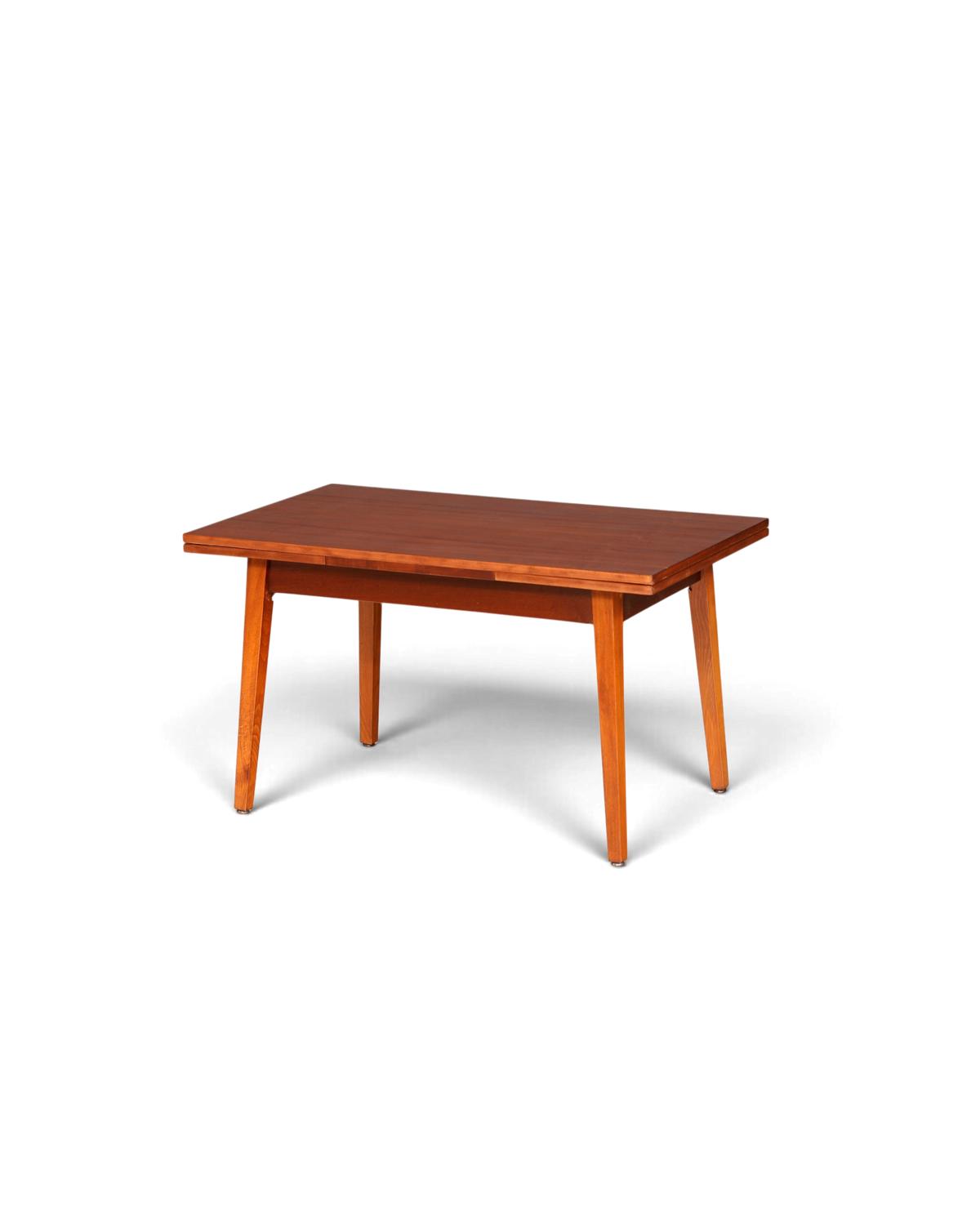 Hauptstadt Möblerei Mid Century Esstisch aus Echtholz im 60er Jahre Design, ausziehbar und höhenverstellbar