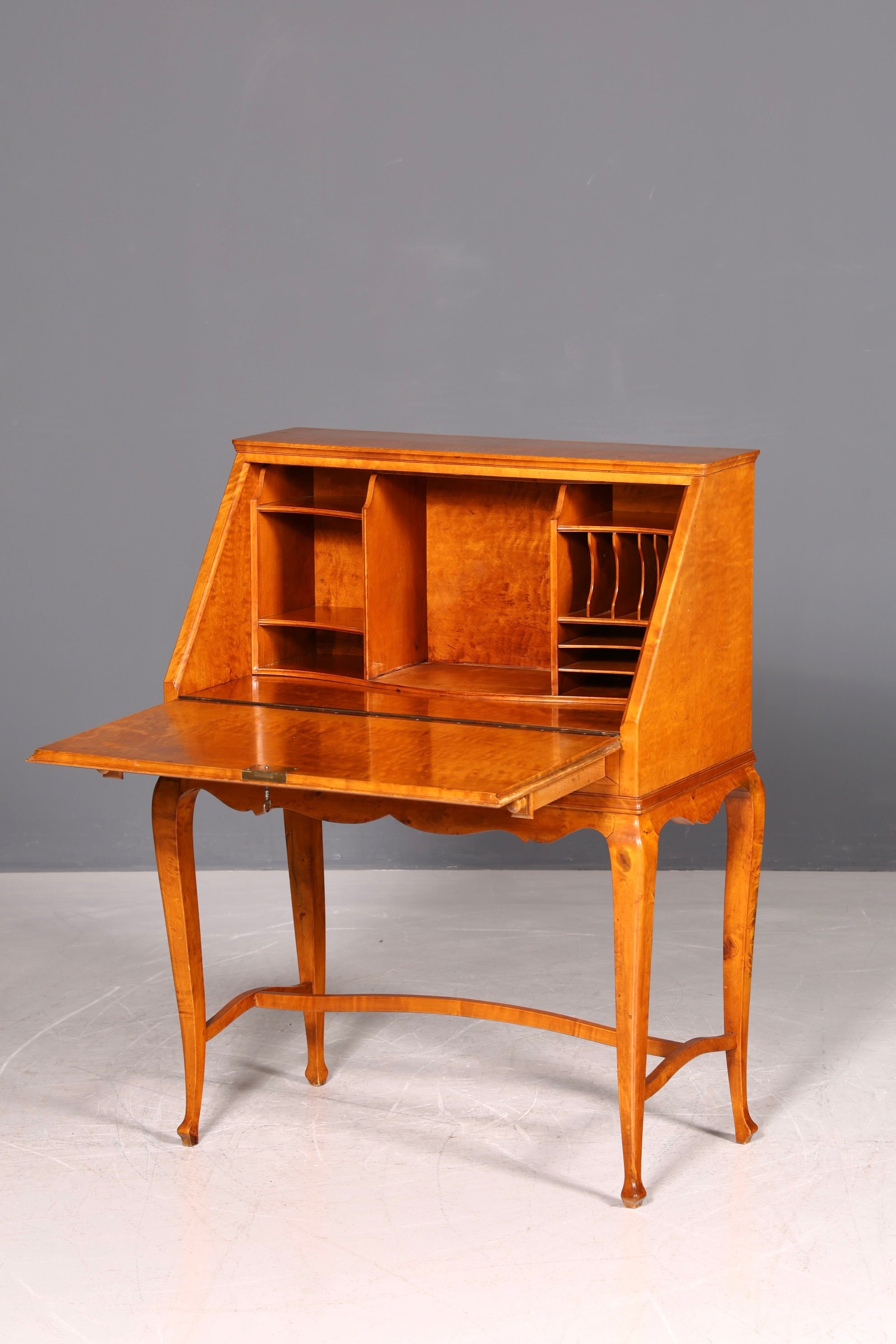 G082 Finish Wunderschöner Sekretär im Art Deco Stil Antik um 1930 Büro Kommode Schreibkommode