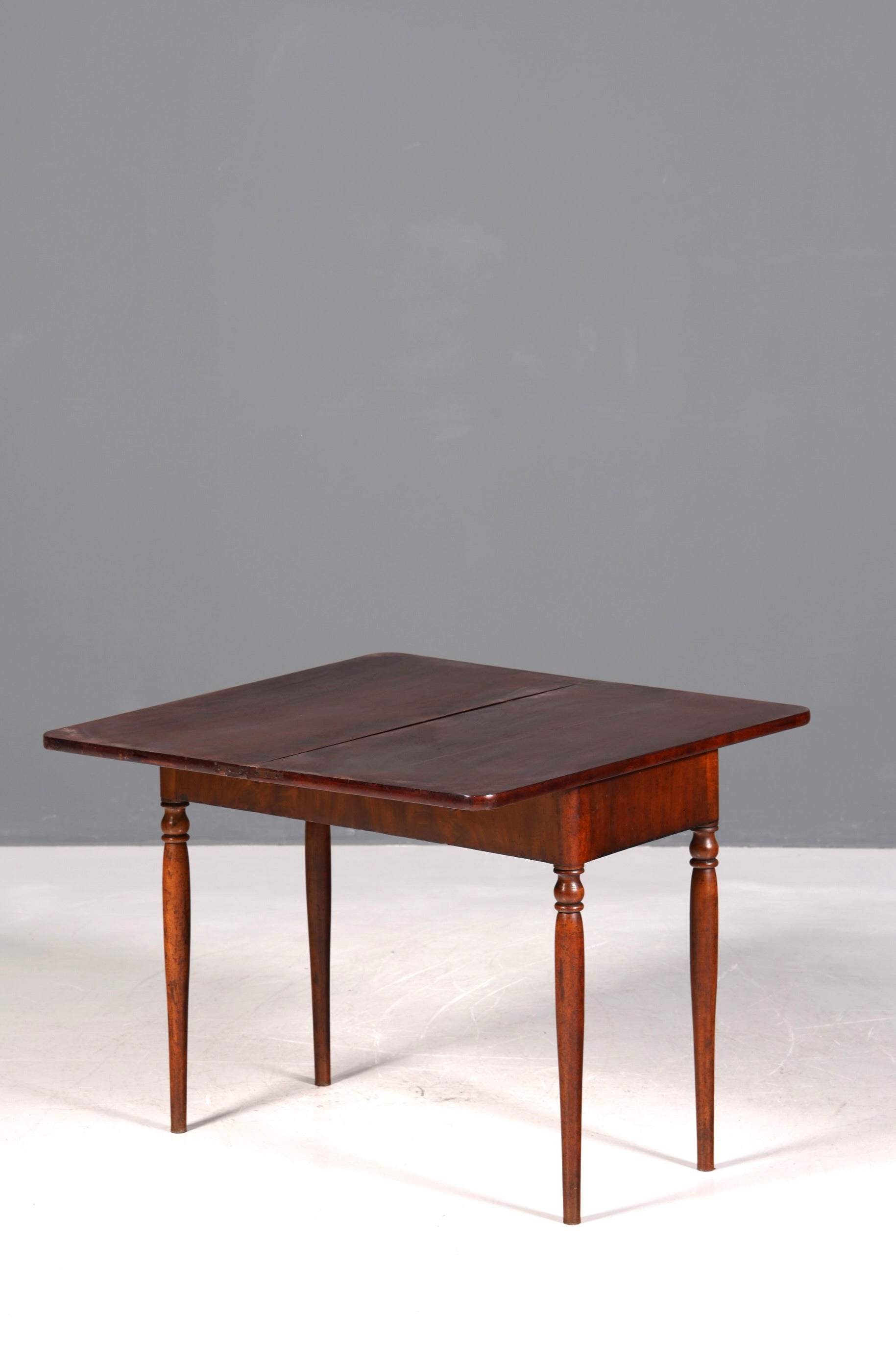 Dreamlike Louis Philippe table, fold-out console table, English desk, real wood antique, game table, kitchen table, dining table