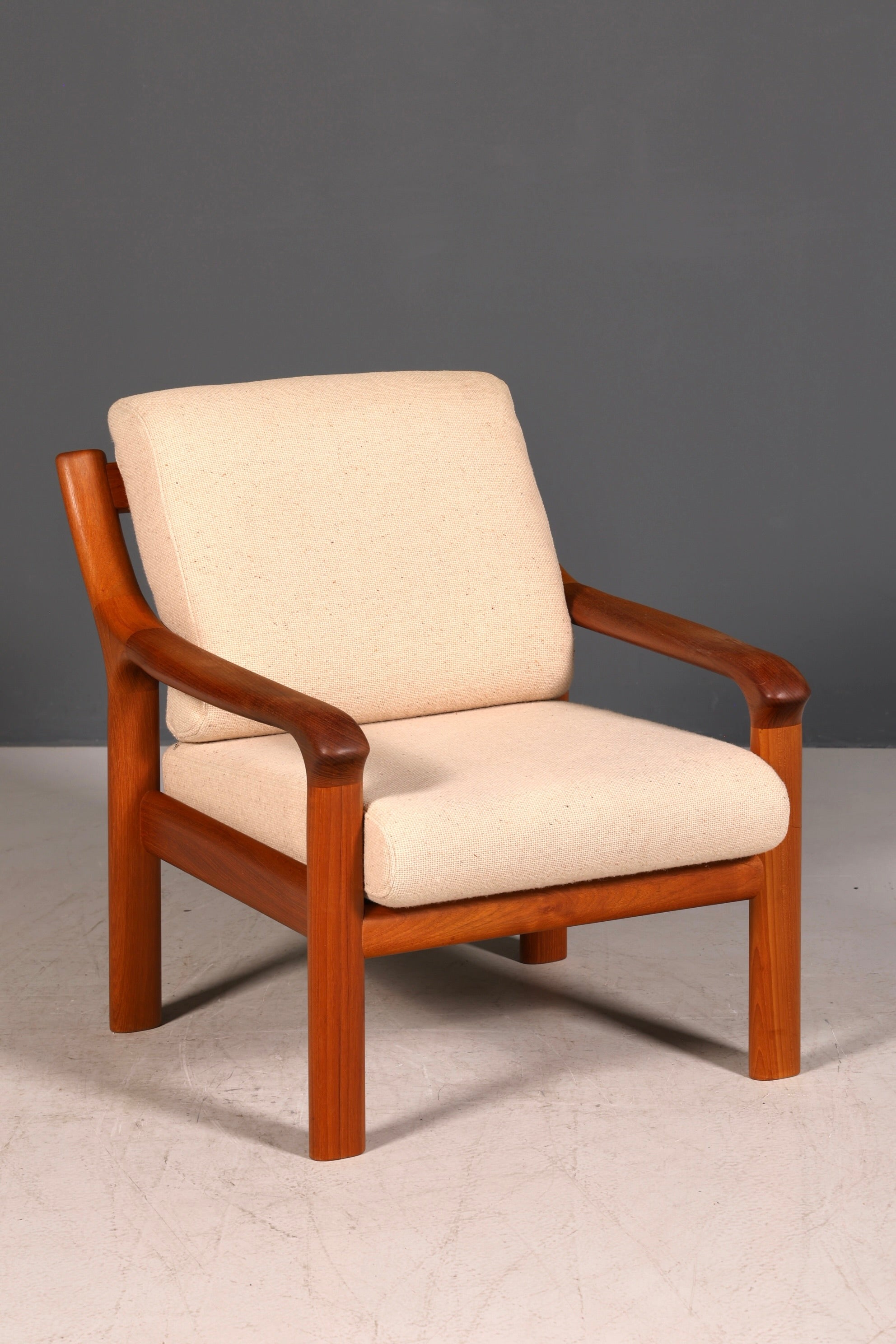 G255 Finish Wunderschöner Mid Century Sessel "Made in Denmark" Teak Holz Armlehnsessel 60s (Kopie)