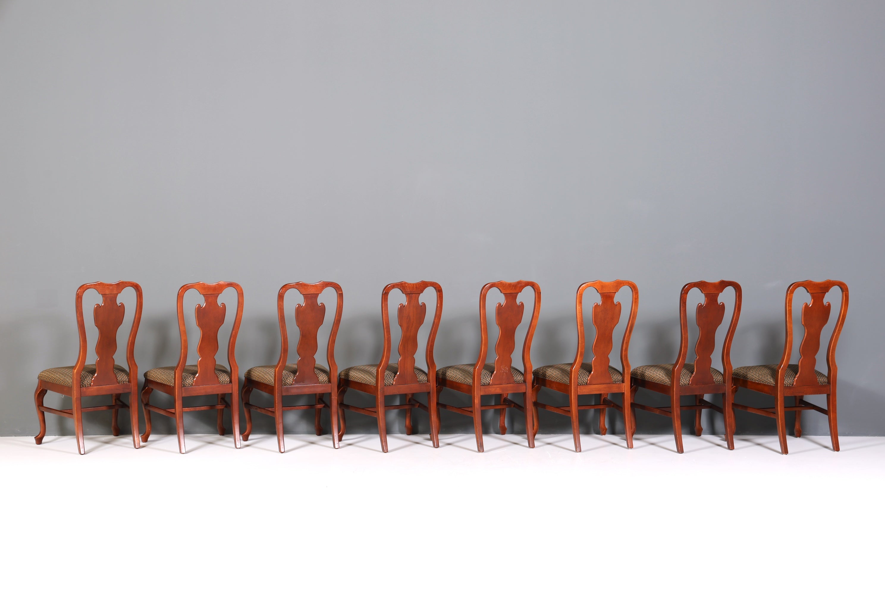 8x Edle Drexel Heritage Stühle Amerikanisch USA Chippendale Stil Stuhlset Küchenstuhl Set Esszimmer Stühle