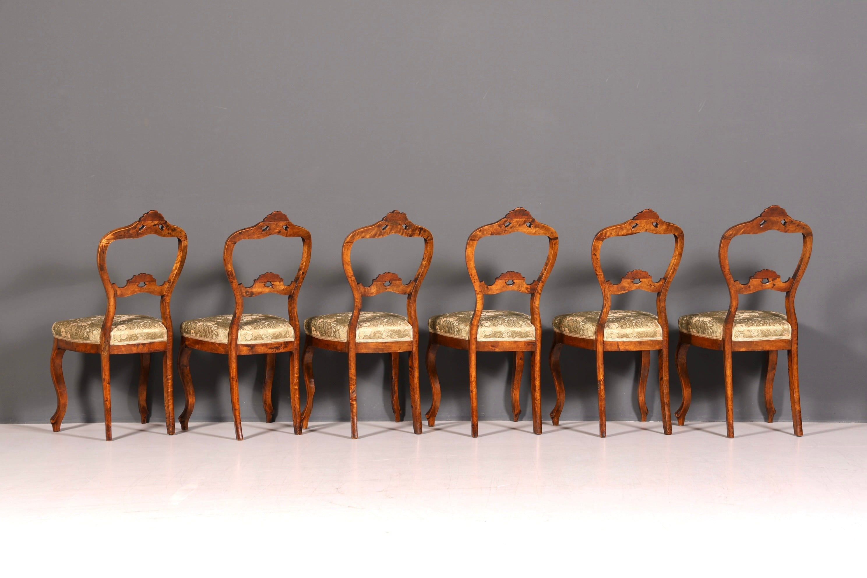 6x Traumhafte Louis Philippe Stil Stühle Biedermeier Stuhl Set Antik Küchenstühle Esszimmer Stühle