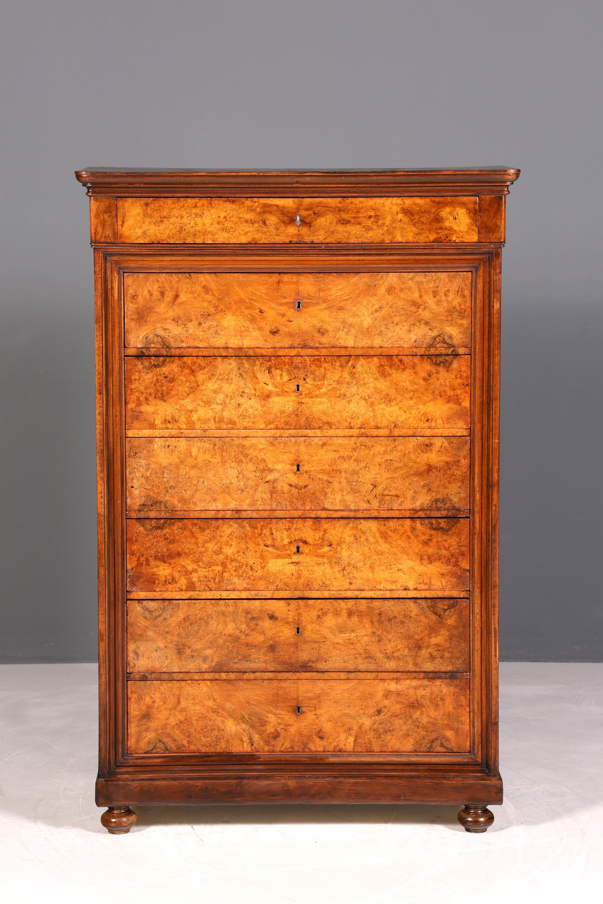 F941 Finish Wunderschönes Gründerzeit Vertiko Louis Philippe Kommode um 1880 Schubladenkommode