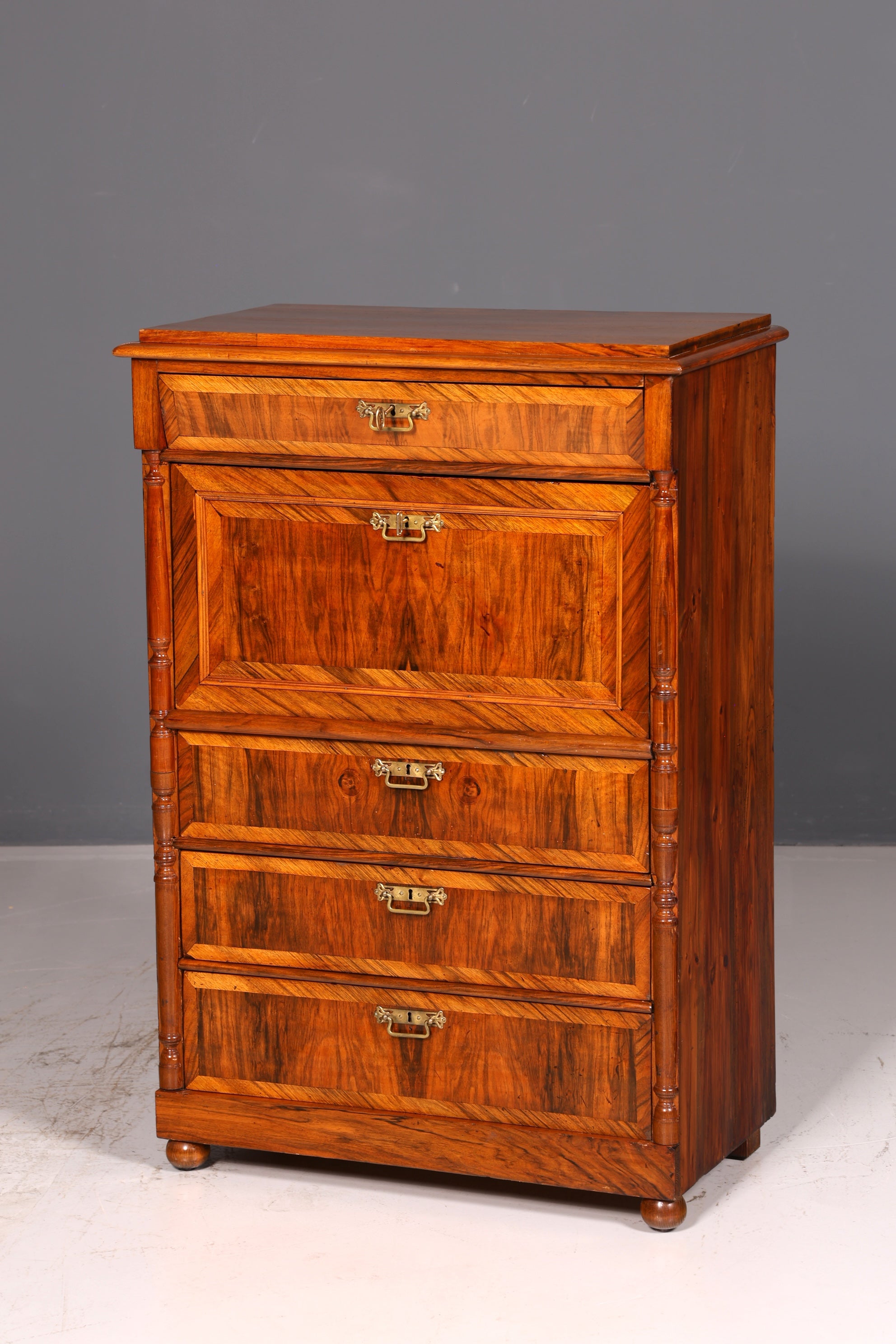 Wunderschöner Gründerzeit Sekretär Kommode Jugendstil Schubladenkommode Antik Vertiko Vintage