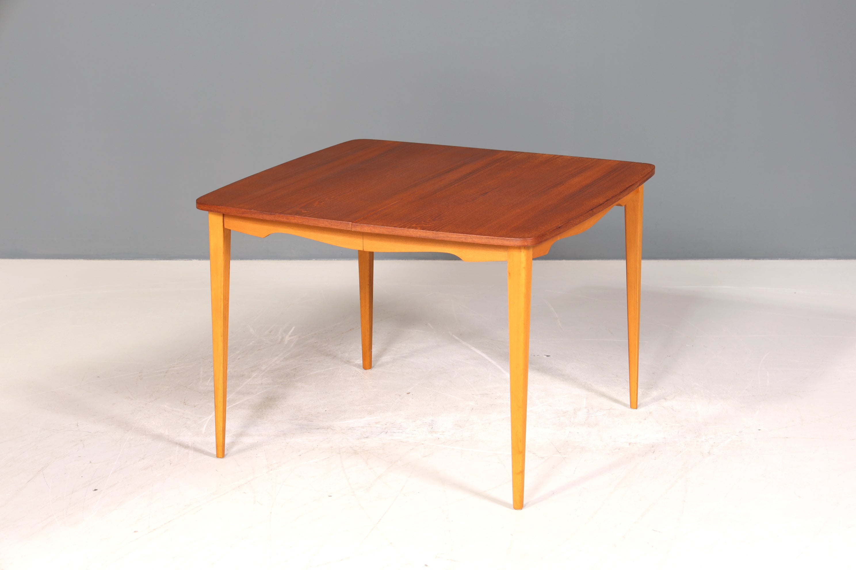 Traumhafter Mid Century Esstisch ausziehbarer Danish Design Teak Holz Küchentisch Esszimmer Tisch