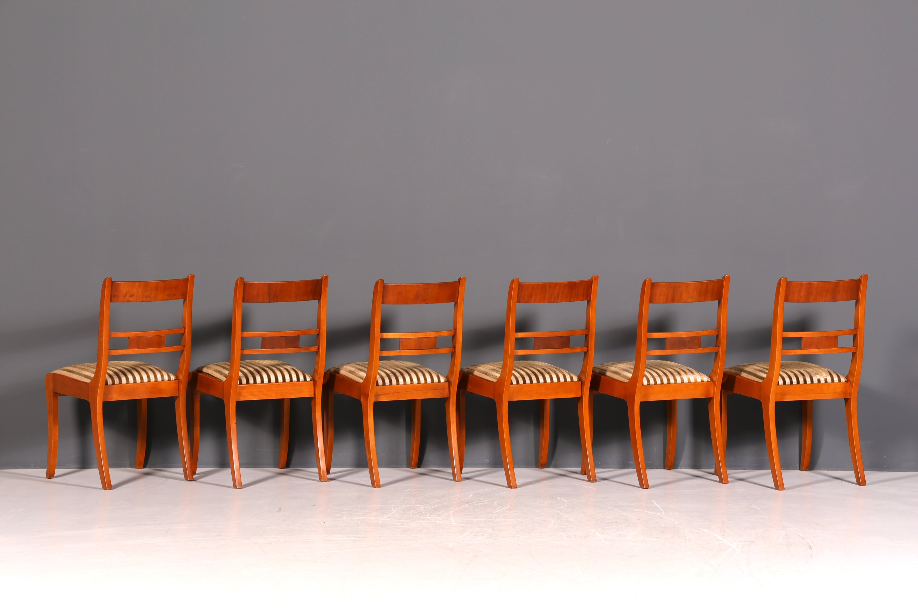 G034 Finish cm 6x Edle Englische Stühle Englisch Dining Chairs Antik 60er Jahre Regency Küchenstühle Stuhlset (Kopie)