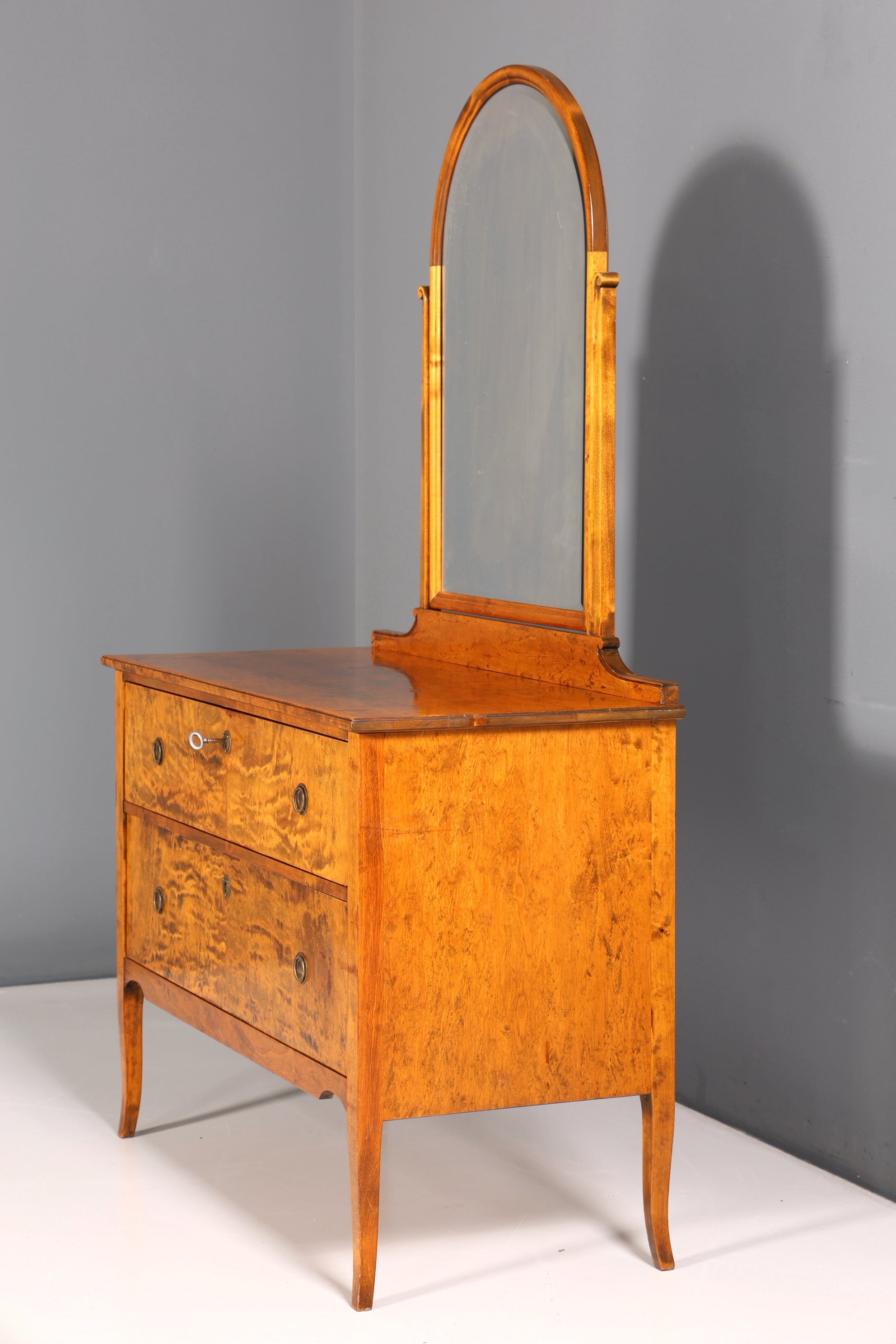 Wunderschöne Art Deco Stil Kommode um 1940 Spiegel Sideboard Schubladenkommode