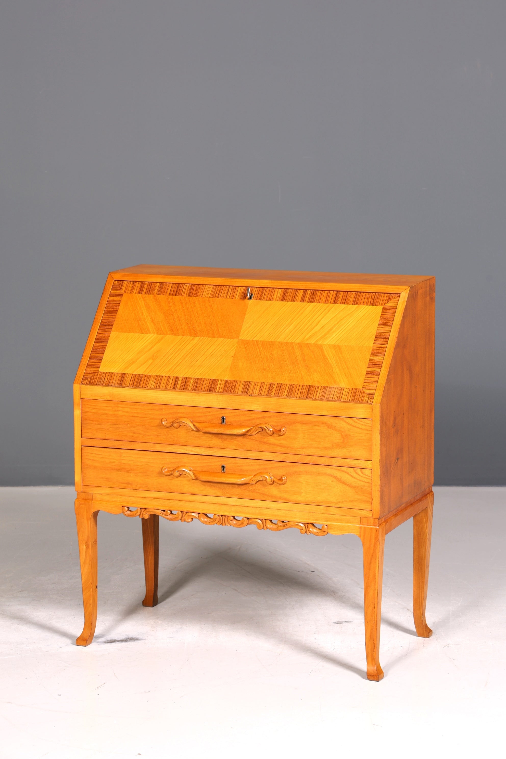 Wunderschöner Sekretär um 1930 Büro Kommode Schreibkommode Kirschholz Schreibtisch