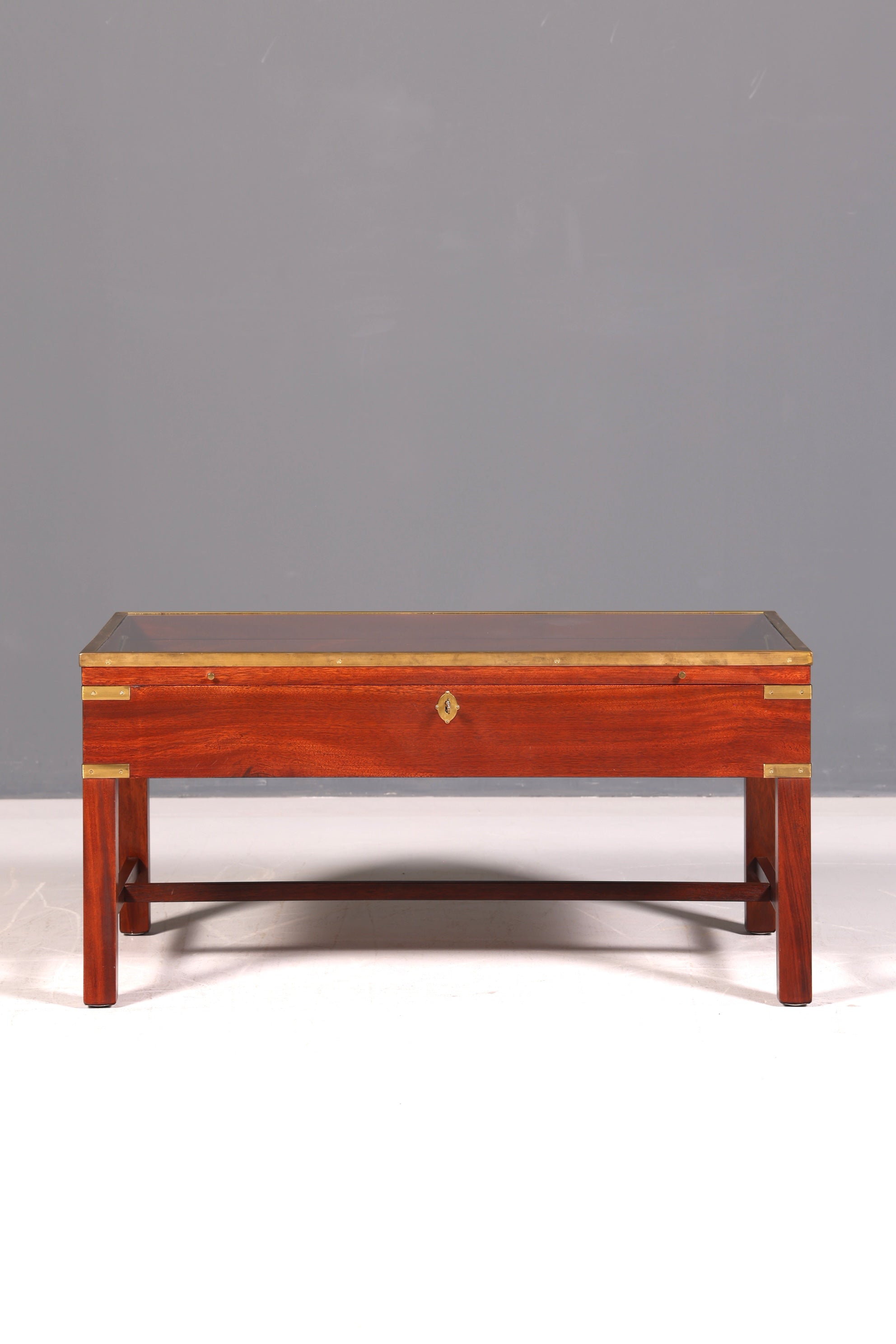 Traumhafter Englischer Couchtisch Mahagoni Empire Maritim Ablagetisch Beistelltisch