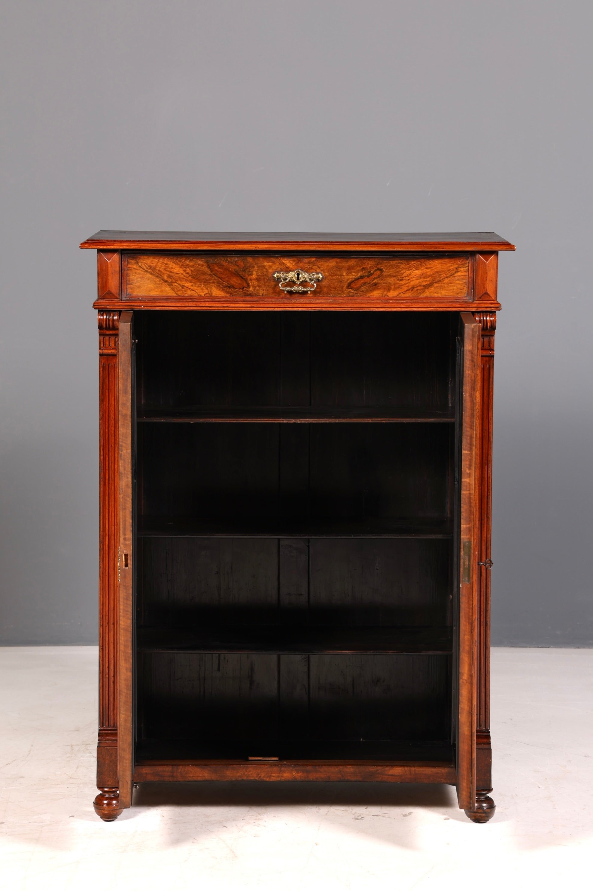 Stylish Gründerzeit cabinet, antique vertiko, Art Nouveau chest of drawers, hallway cabinet, solid wood