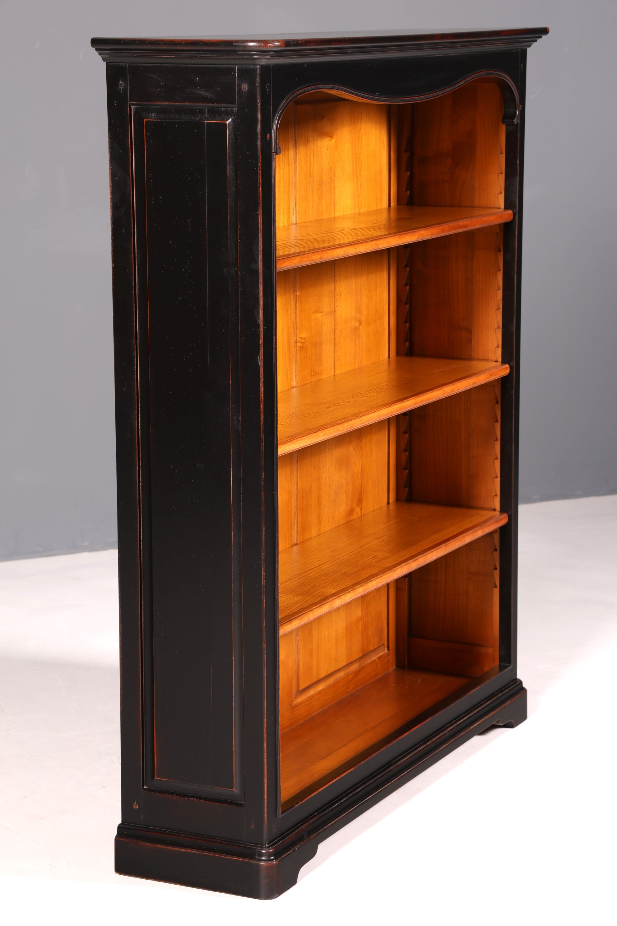 G083 Finish cm Wunderschönes Jugendstil Bücherregal Eiche Regal Antik Englisch Buchablage