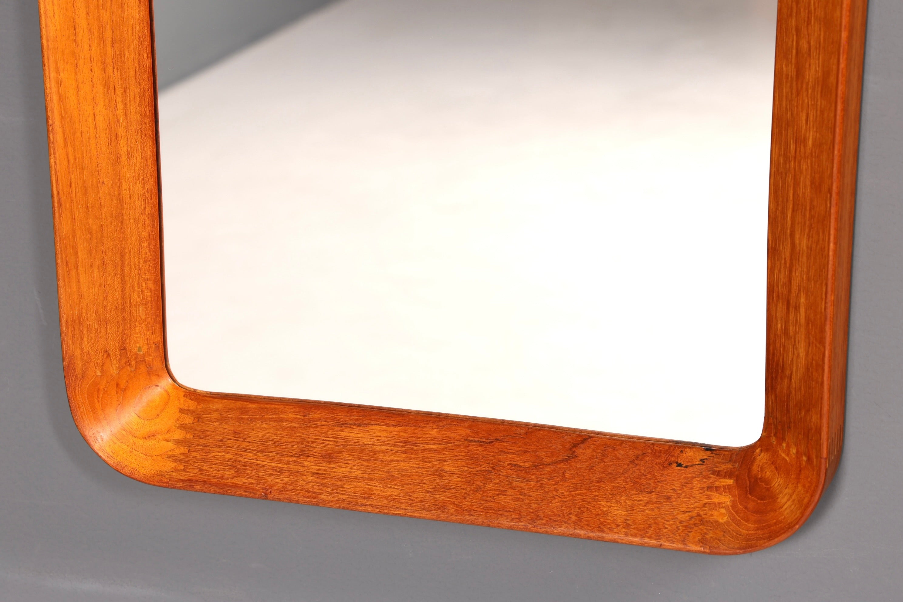 Wunderschöner Mid Century Spiegel Flur Wandspiegel Danish Design Spiegel Teak Holz Flurspiegel