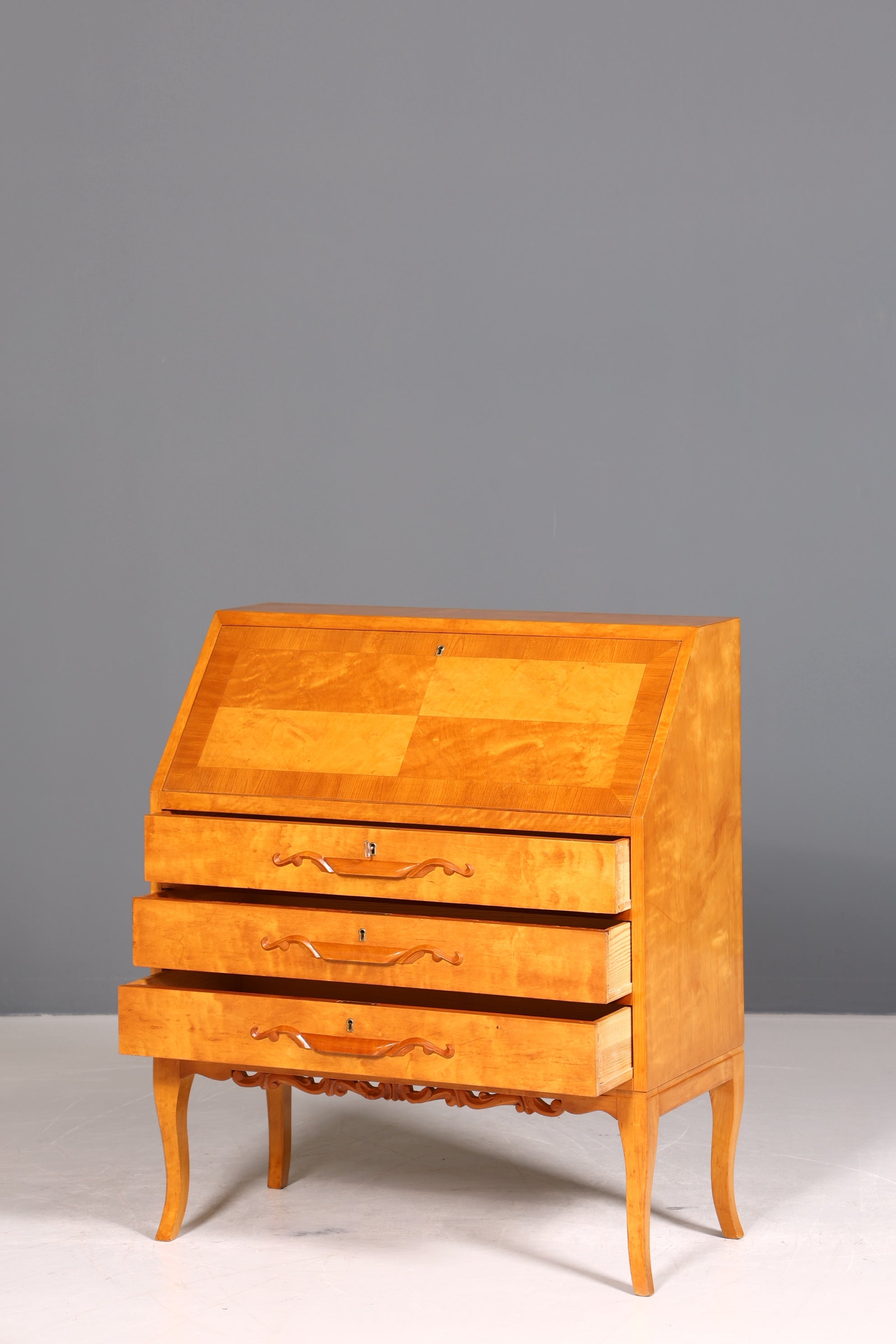 Traumhafter Sekretär um 1930 Büro Kommode echt Holz Sekretär Schreibtisch Kommode