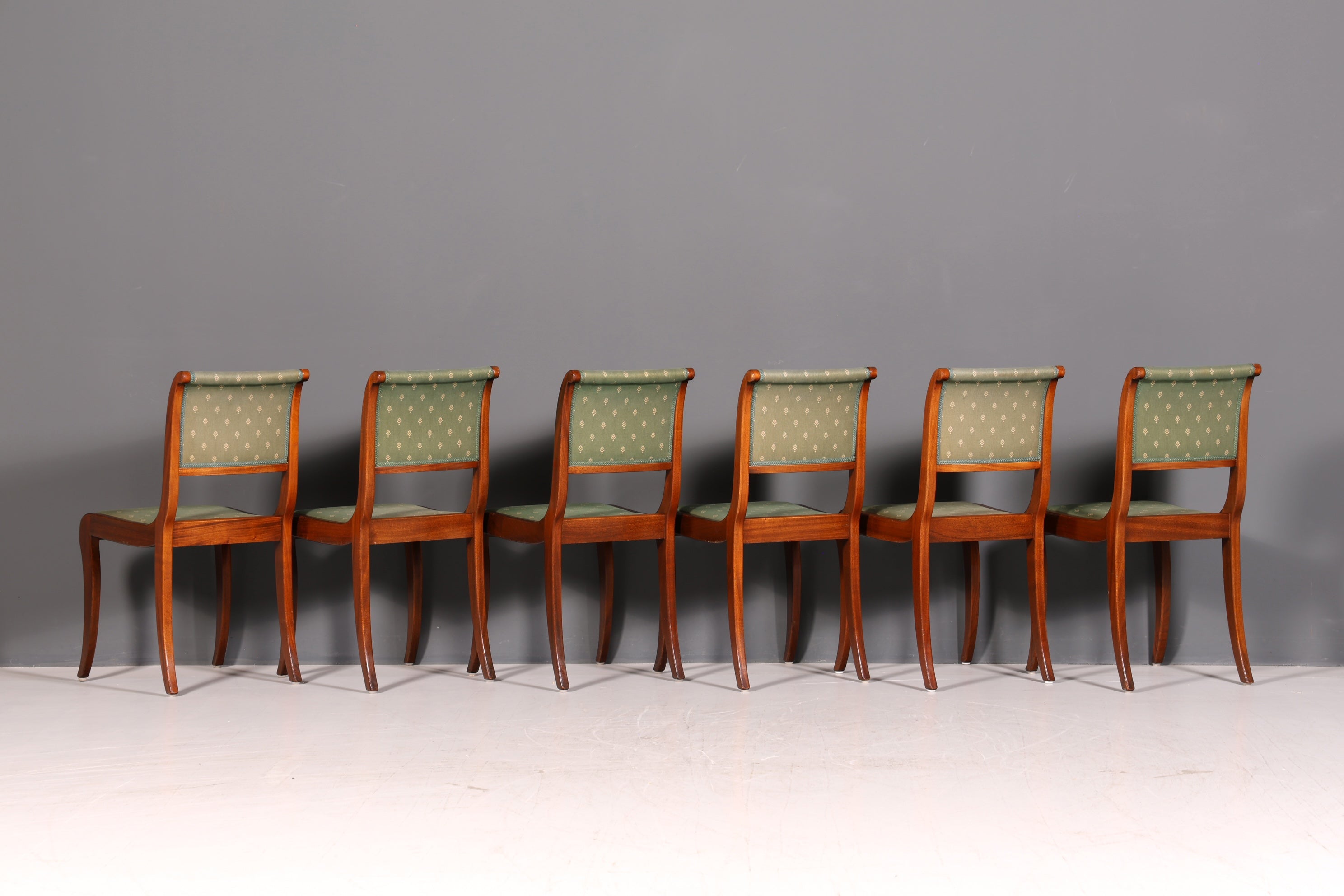 6x Elegant English Dining Chairs 60s Kitchen Chairs Dining Room Chairs Chair Set