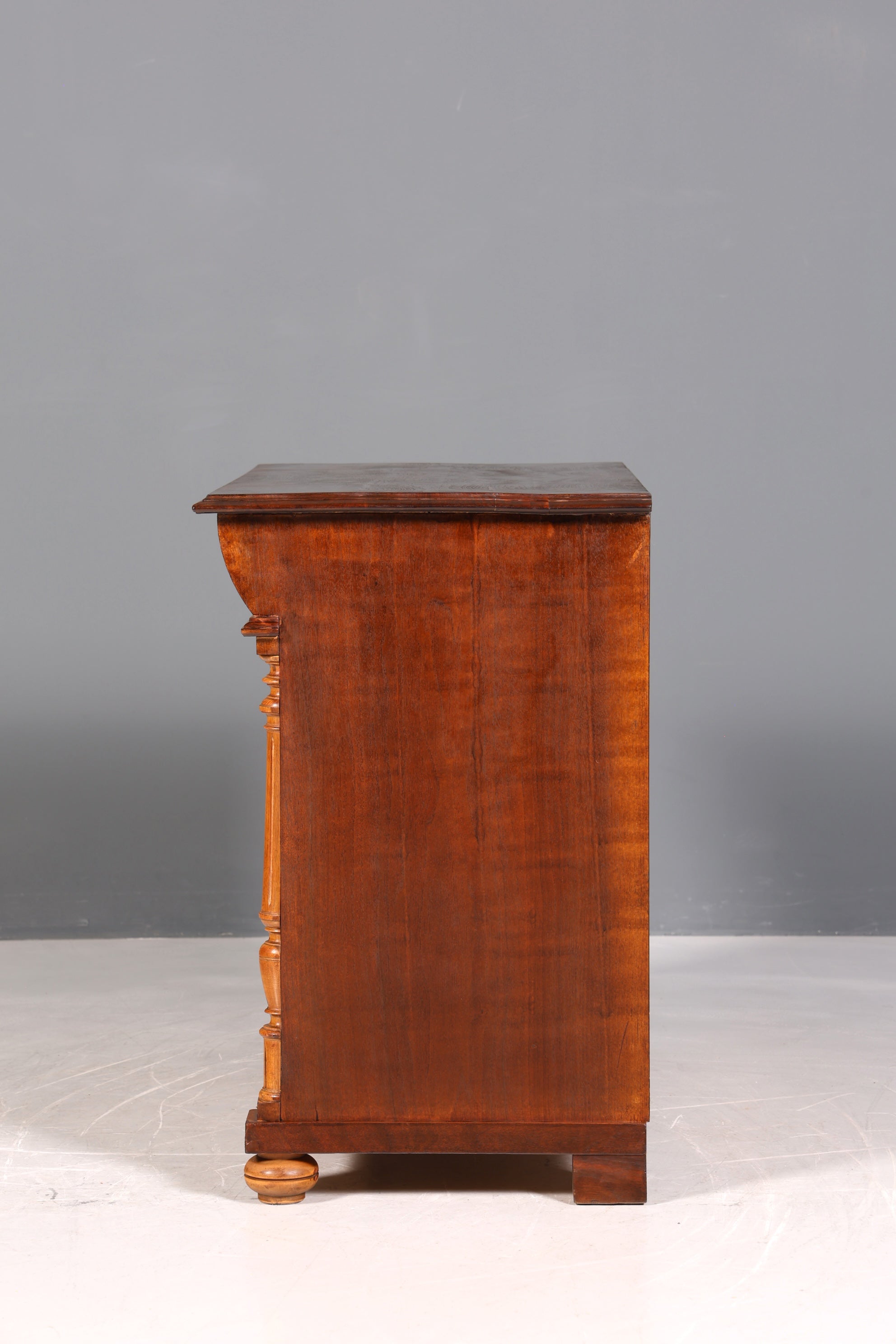 Wunderschöne Gründerzeit Kommode Louis Philippe Nussbaum Schubladen Kommode Sideboard um 1880