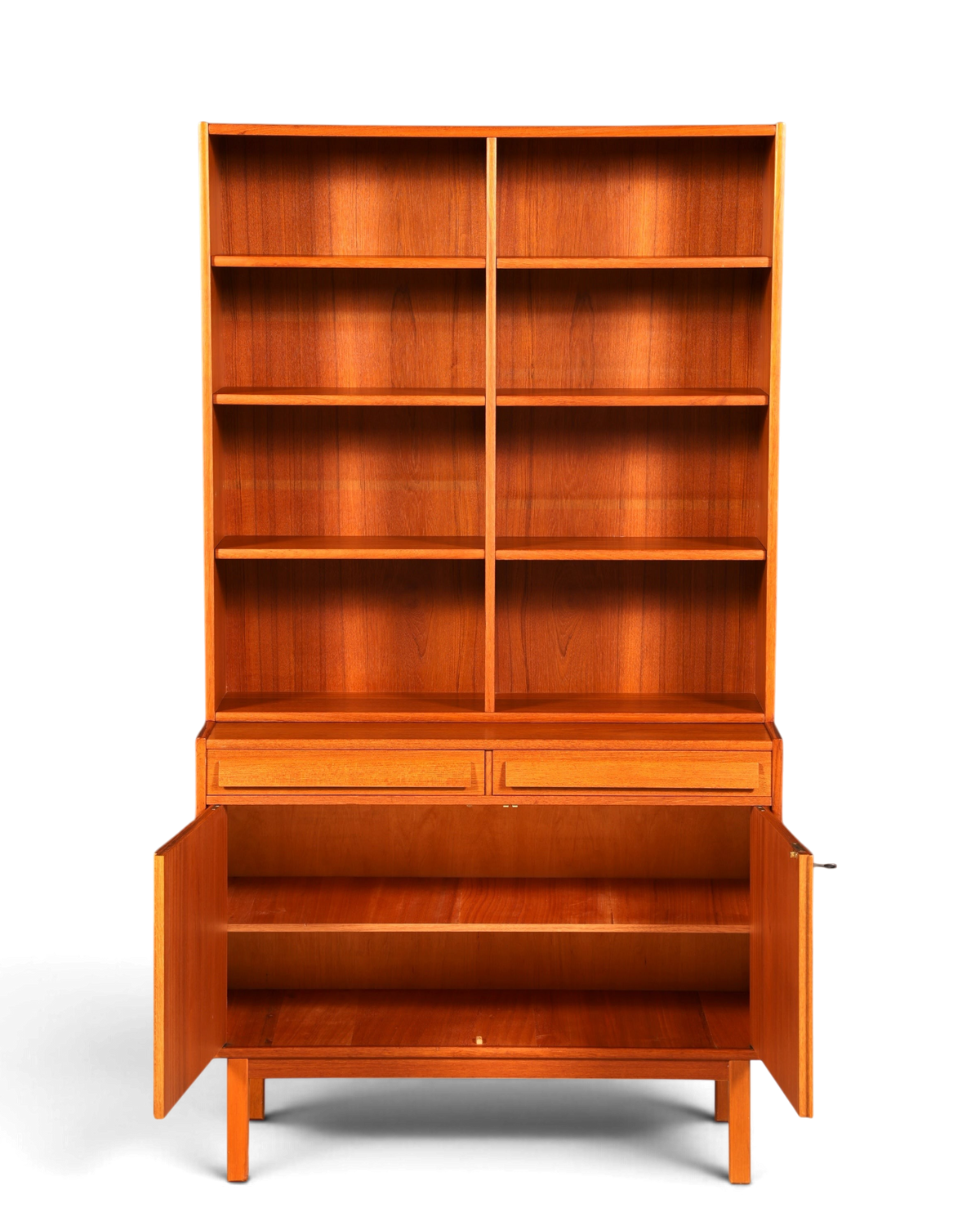 Traumhaftes Mid Century Regal Teak Holz Schrank Danish Design Retro Kommode Vintage Bücherregal 60er Jahre 2 von 2