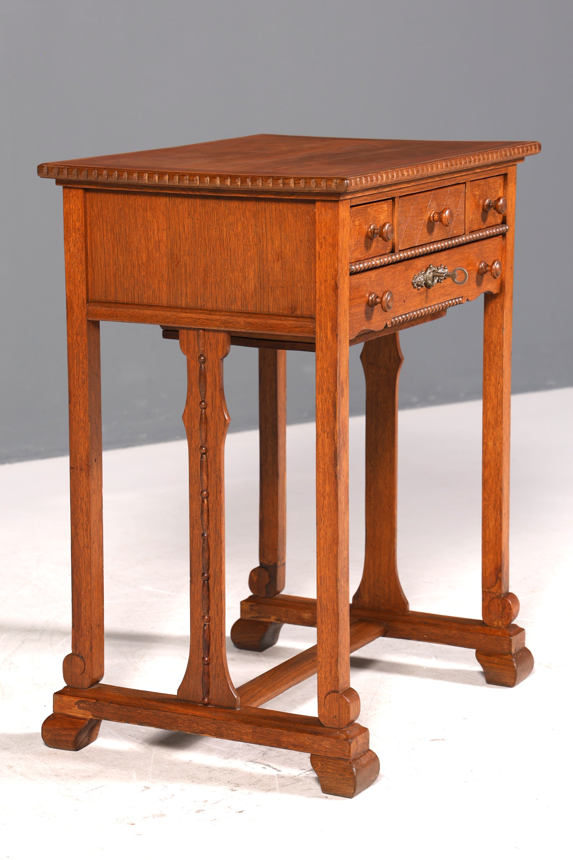 Dreamlike Gründerzeit side table, antique Art Nouveau chest of drawers circa 1880