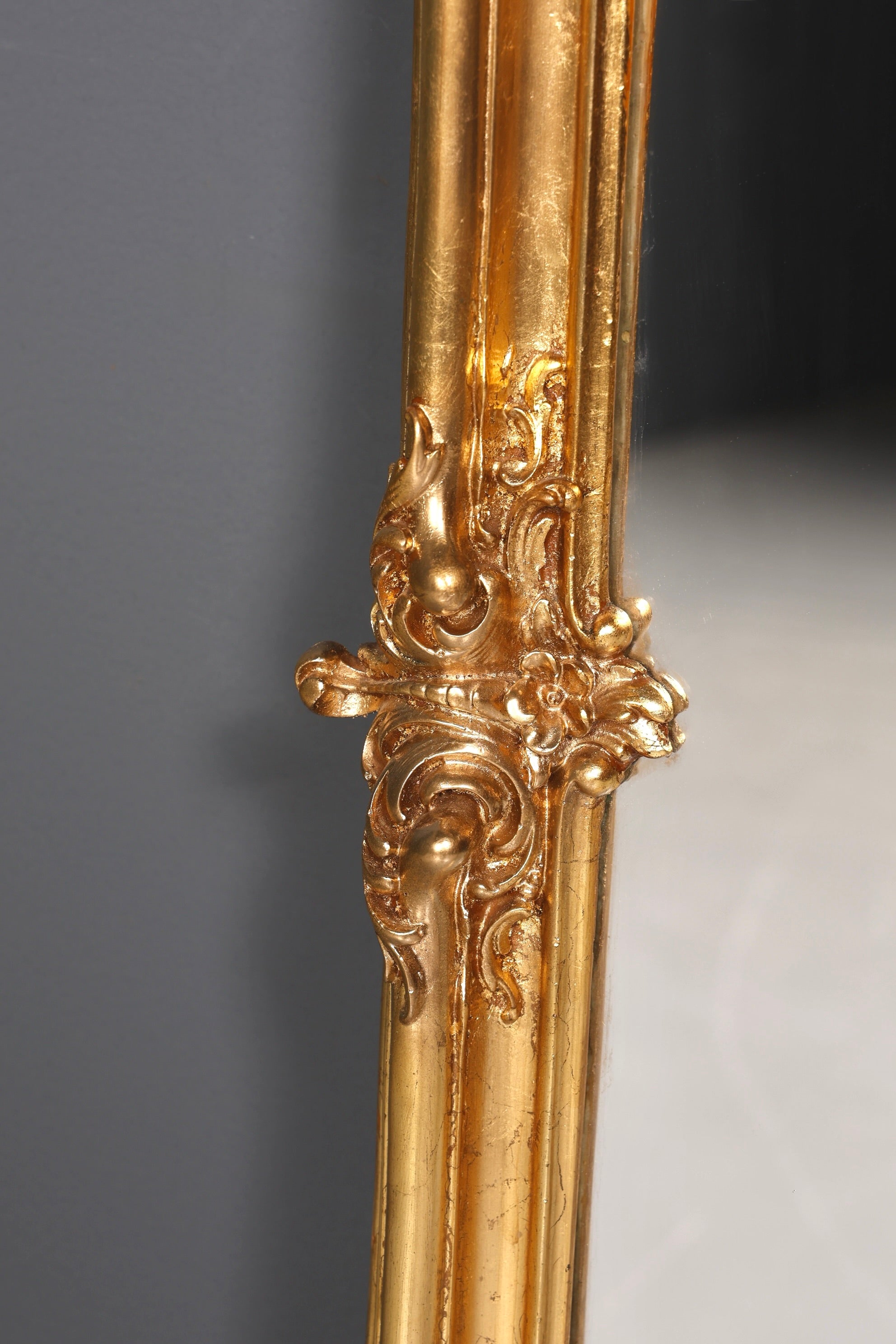 Traumhafter Prunk Barock Stil Standspiegel Gold Antik Stil Ornament Flurspiegel Spiegel