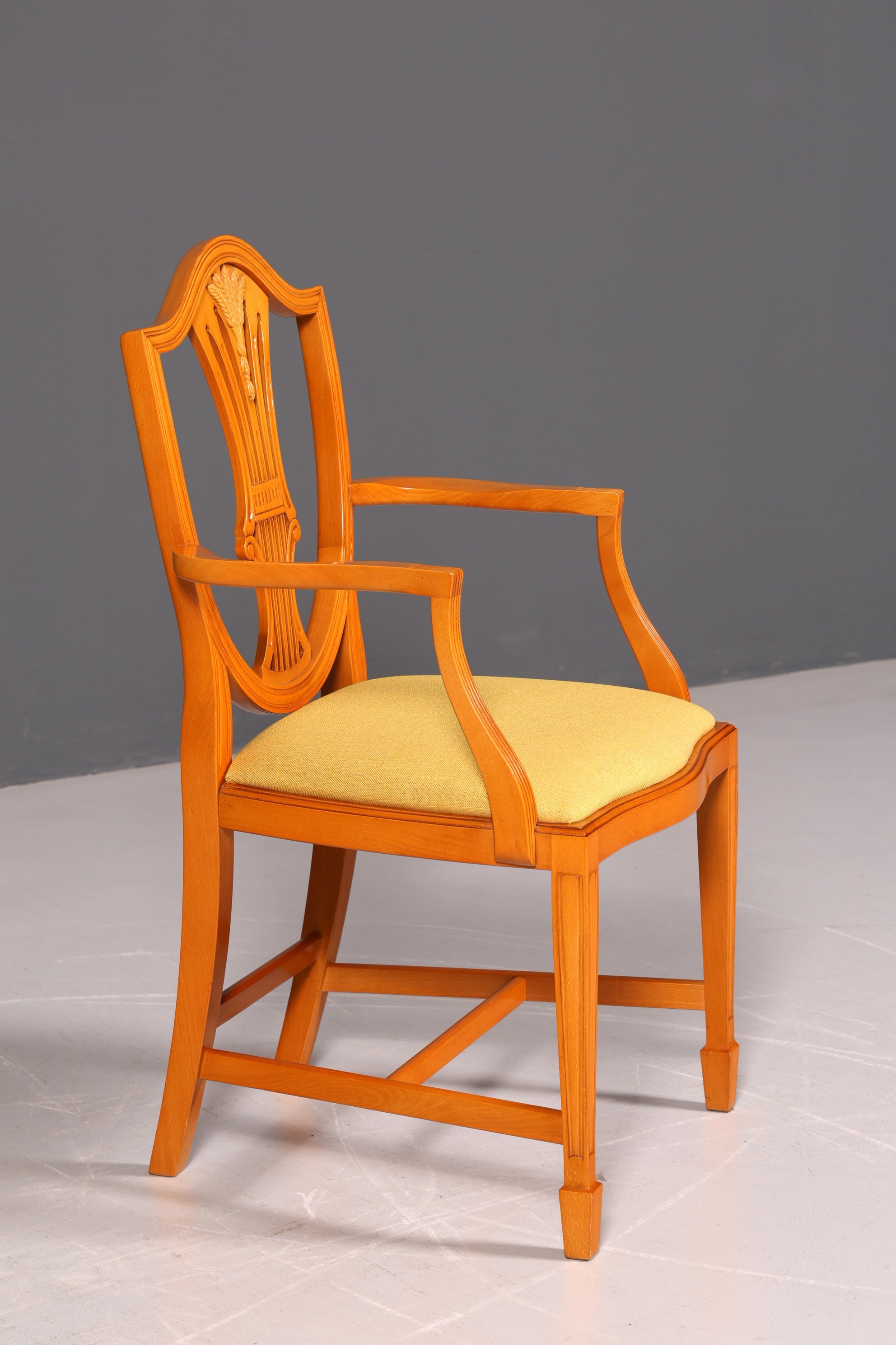 Wunderschöner Englischer Armlehnstuhl Sekretär Stuhl UK Polsterstuhl Antik Esszimmerstuhl