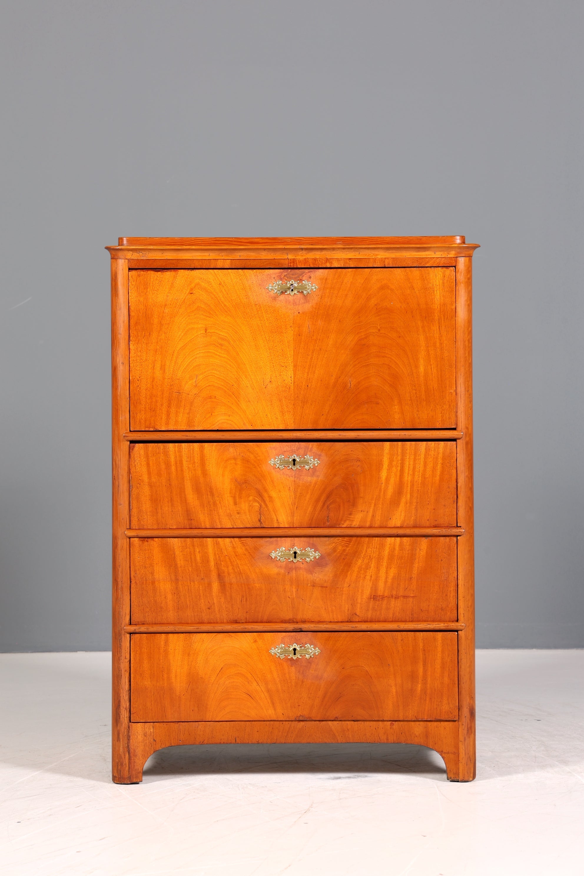 Traumhafter Biedermeier Sekretär Vertiko Antik Kommode Office Schreibkommode