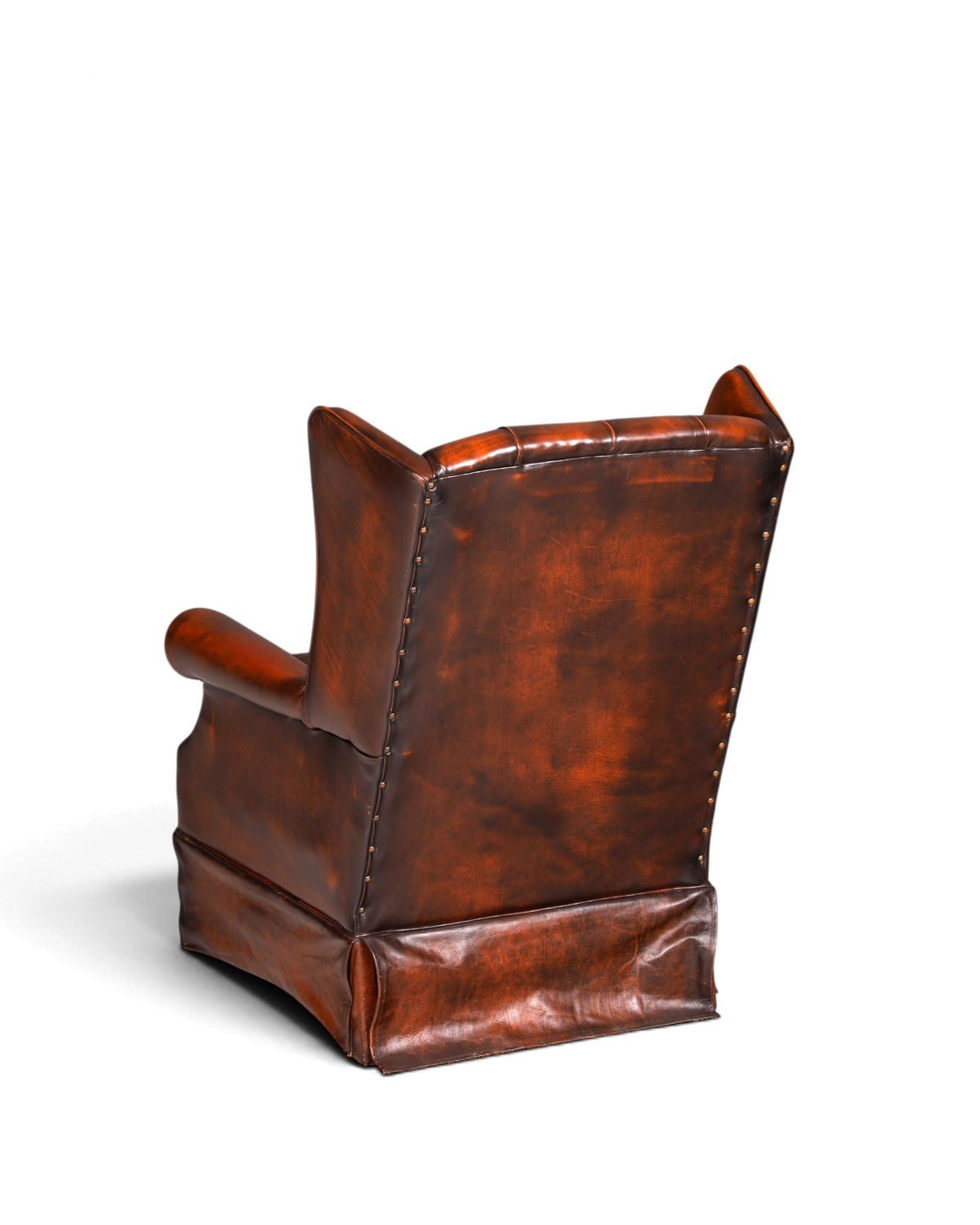 Original Chesterfield Ohrenbacken Sessel Englisch Leder Herrensessel UK Armlehnsessel