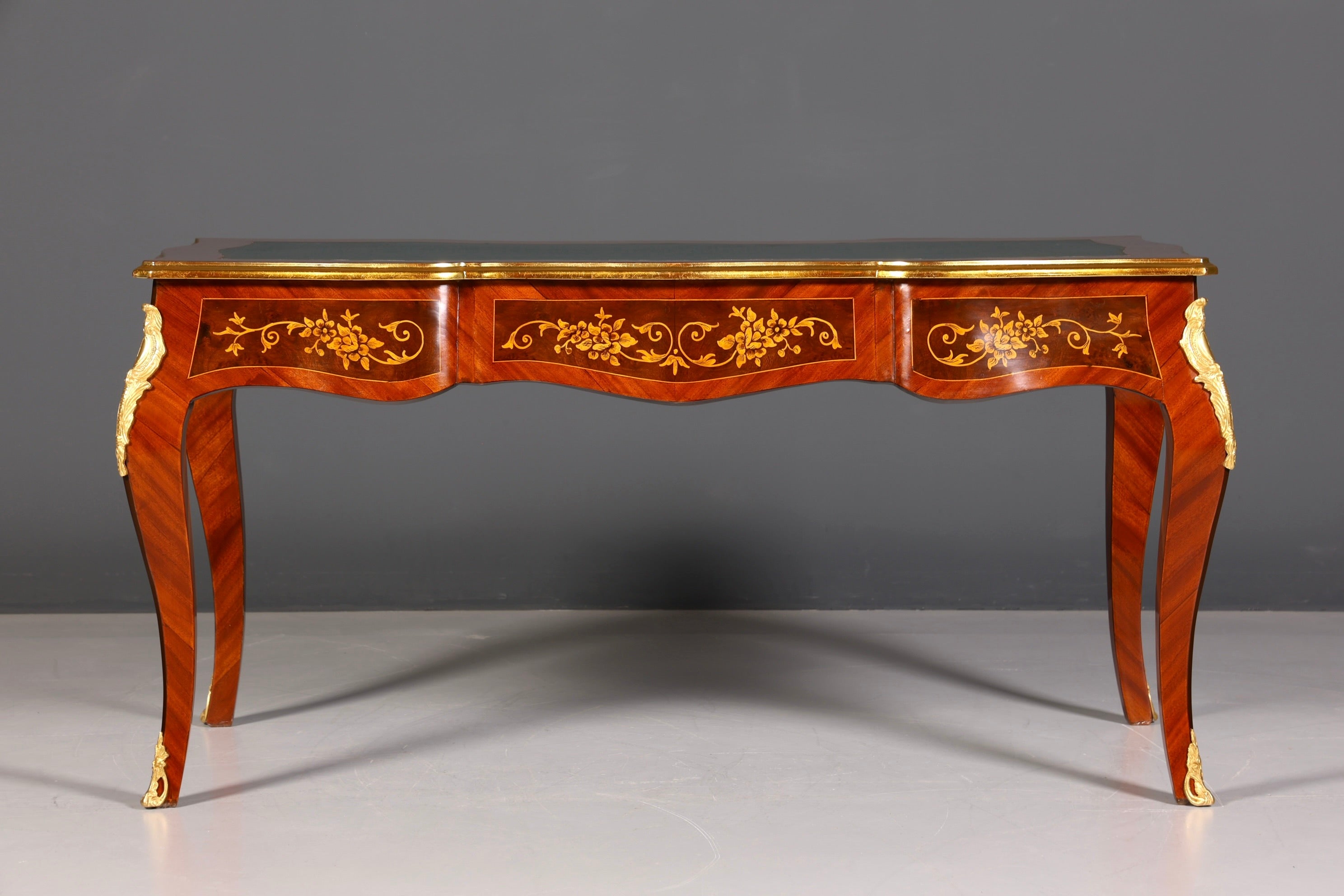Prächtiger Louis XV Stil Schreibtisch French Desk Antik Stil Bürotisch Office Table