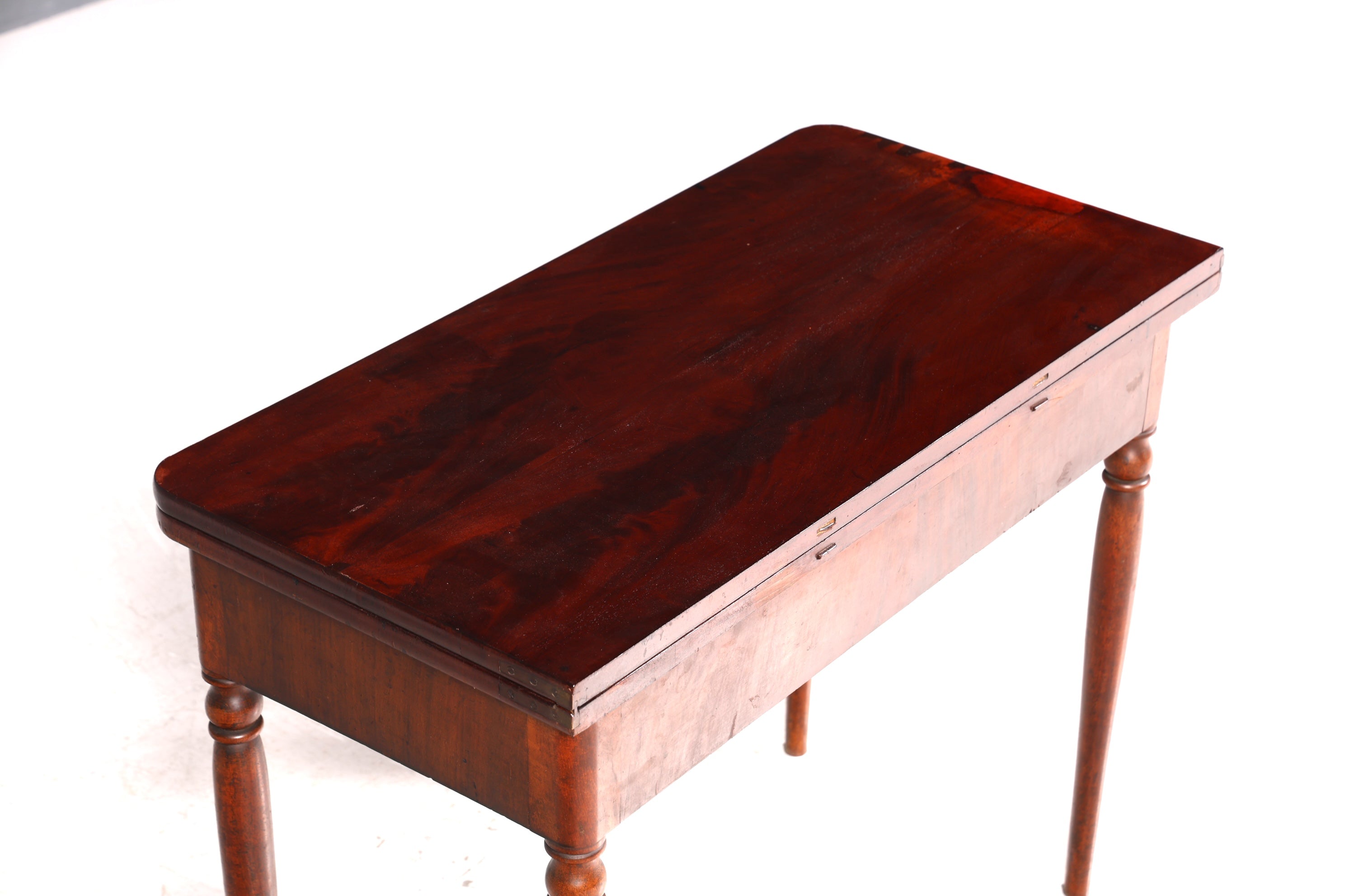 Dreamlike Louis Philippe table, fold-out console table, English desk, real wood antique, game table, kitchen table, dining table