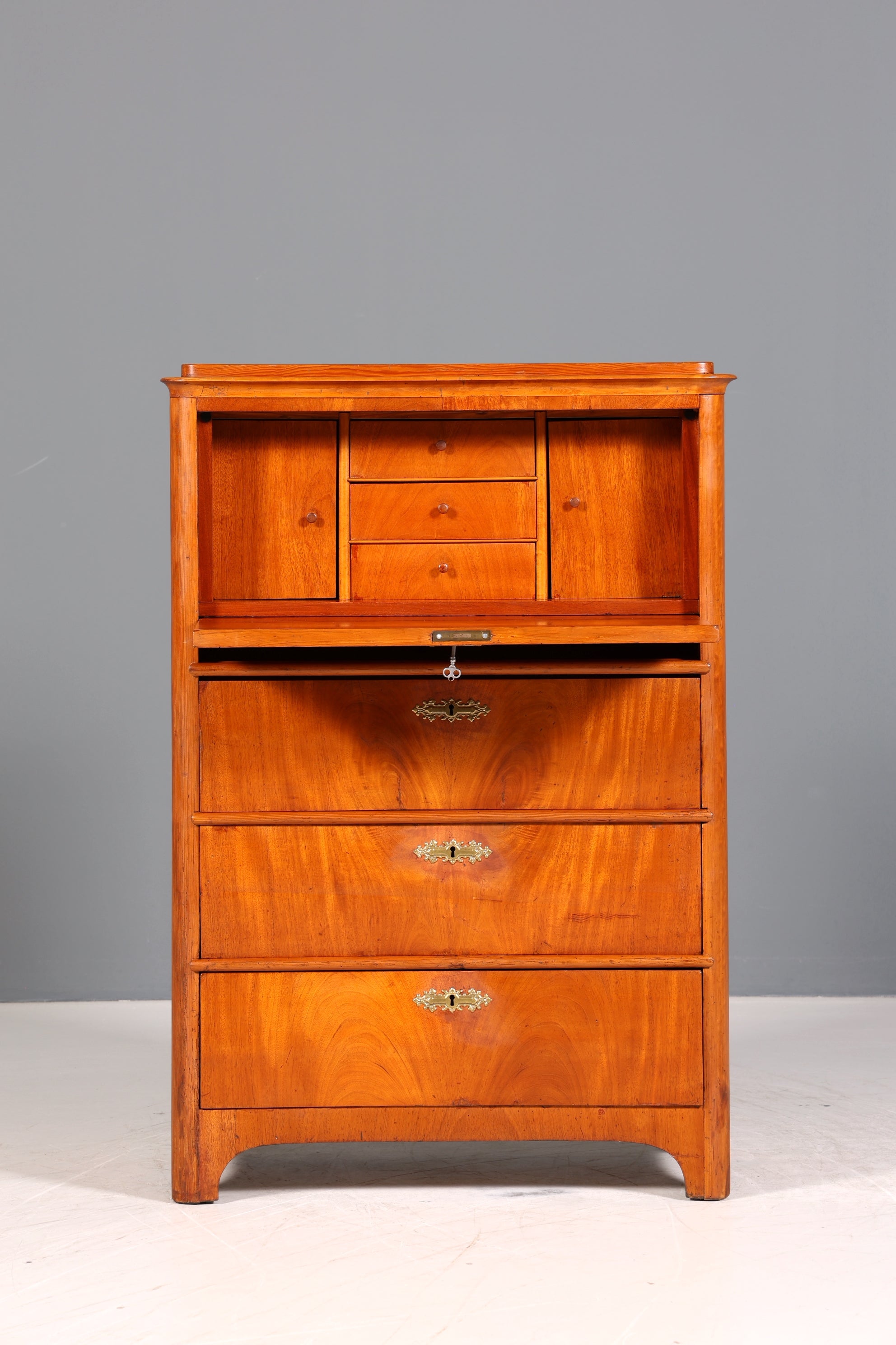 Traumhafter Biedermeier Sekretär Vertiko Antik Kommode Office Schreibkommode