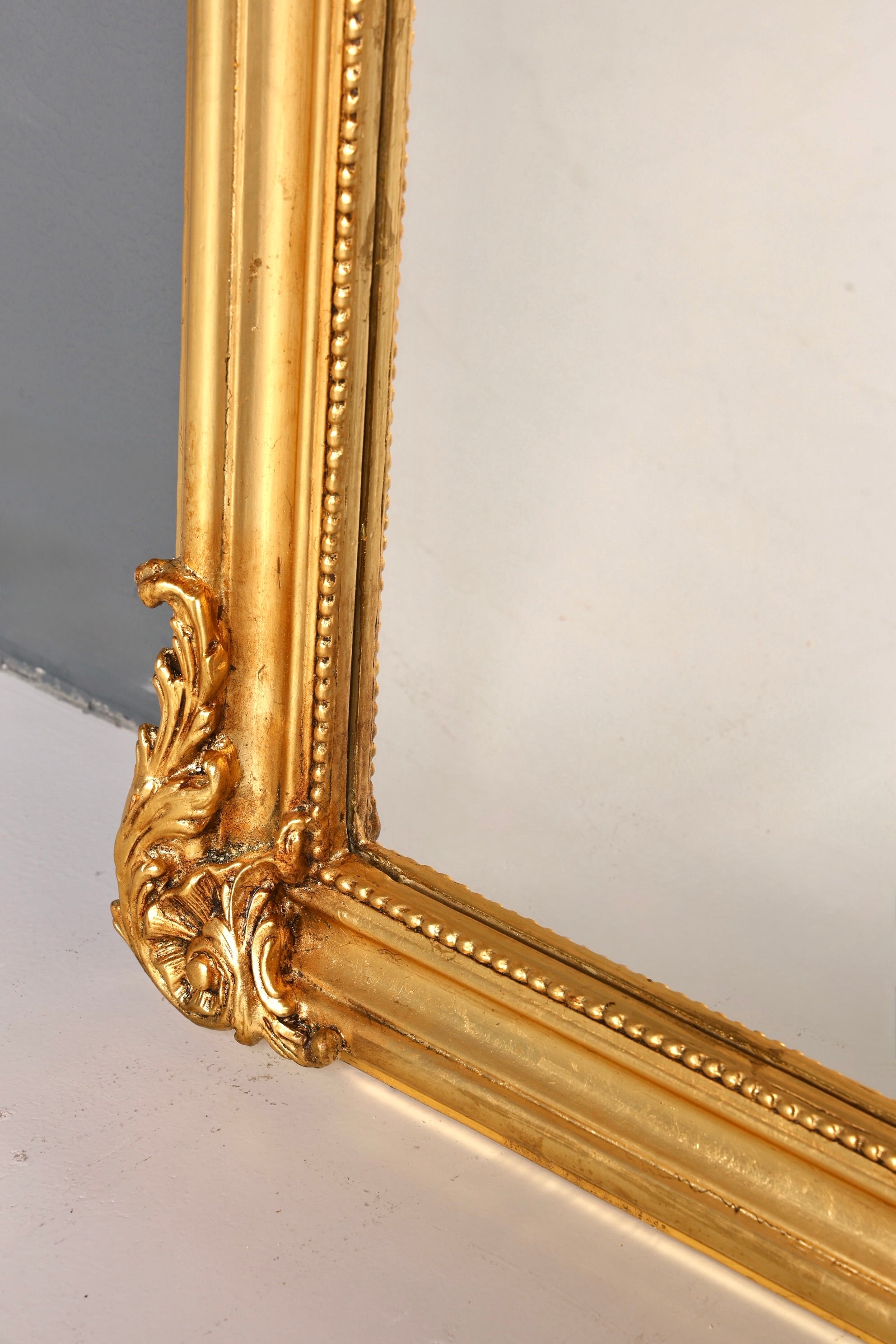 Stilvoller Prunk Barock Stil Standspiegel Antik Stil Ornament Flurspiegel Gold Spiegel