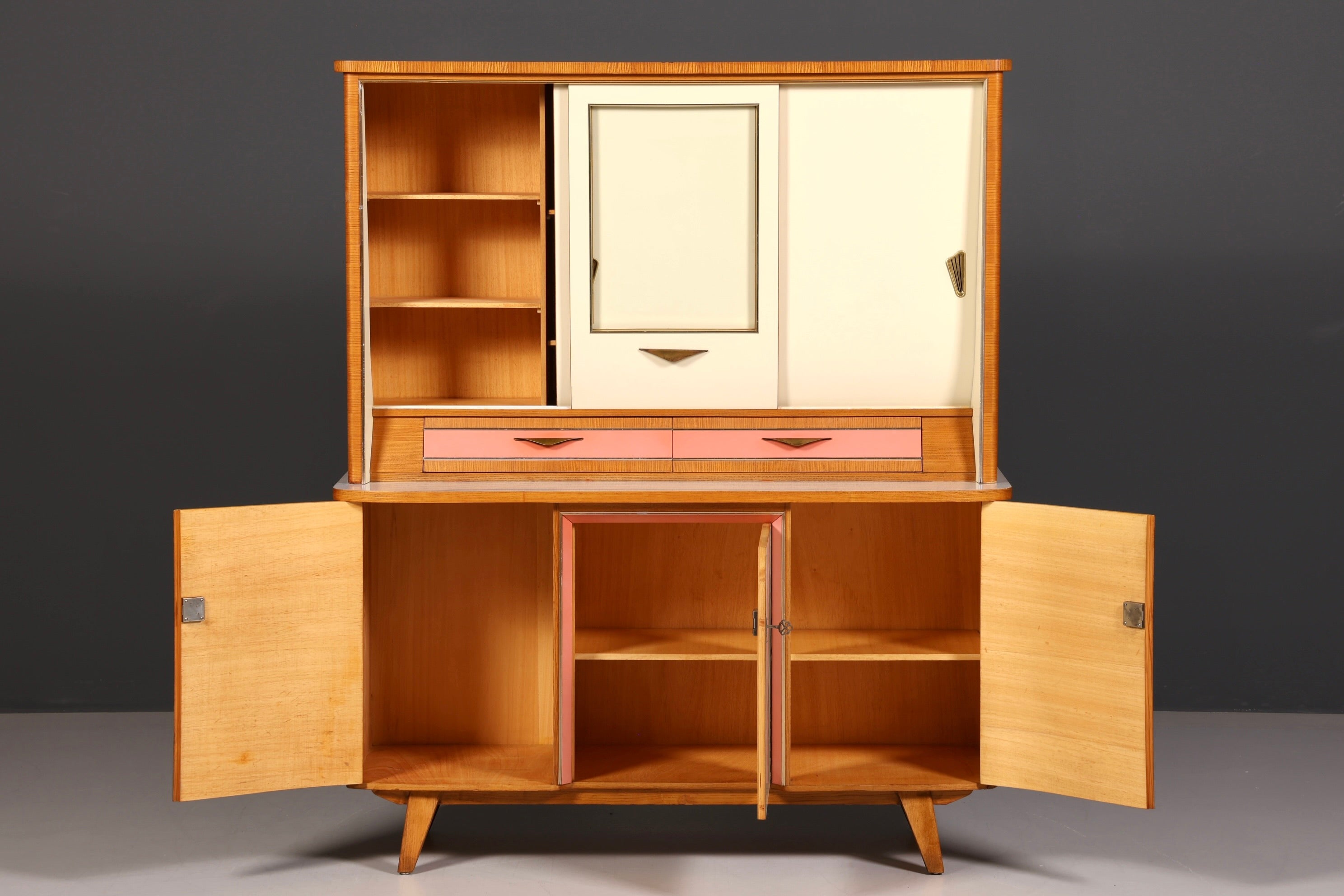 Kultiger Mid Century Küchenschrank Vintage Buffet Retro Anrichte 60er Jahre