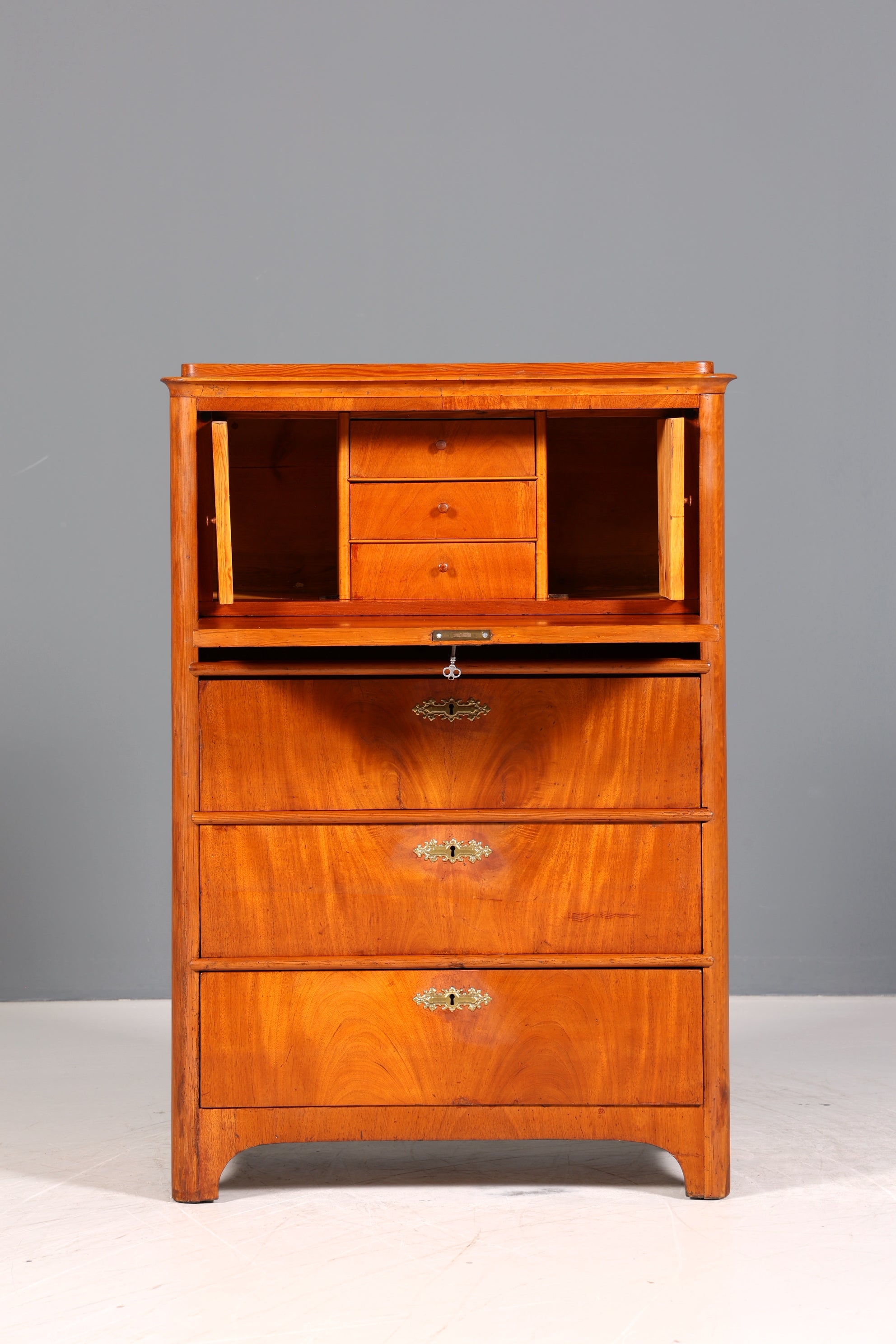 Traumhafter Biedermeier Sekretär Vertiko Antik Kommode Office Schreibkommode