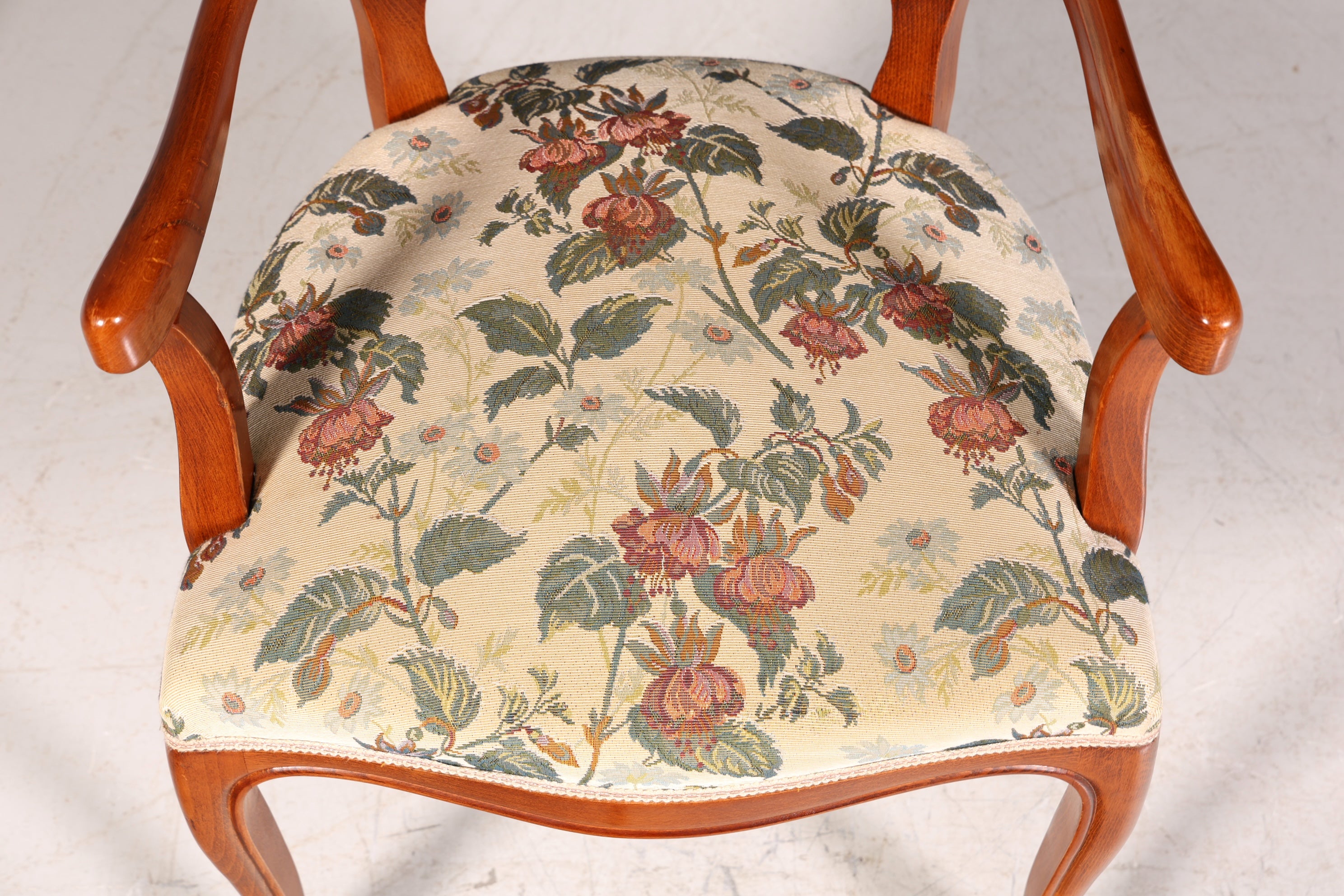 Noble Chippendale Armchair Chippendale Style Secretary Chair Tapestry Fabric Armchair